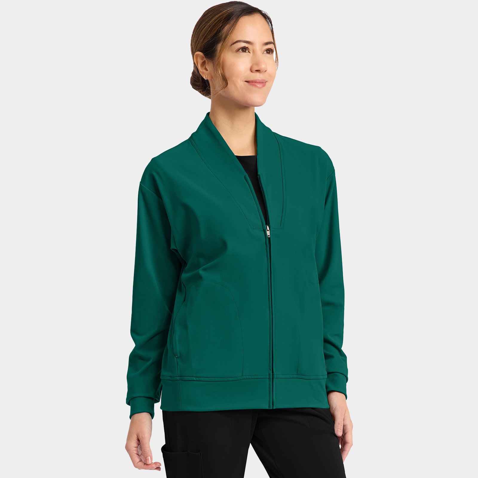 Women’s Shawl Collar Scrub Jacket | CK353
