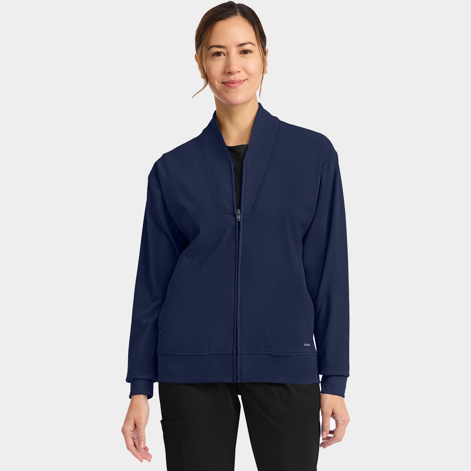 Women’s Shawl Collar Scrub Jacket | CK353