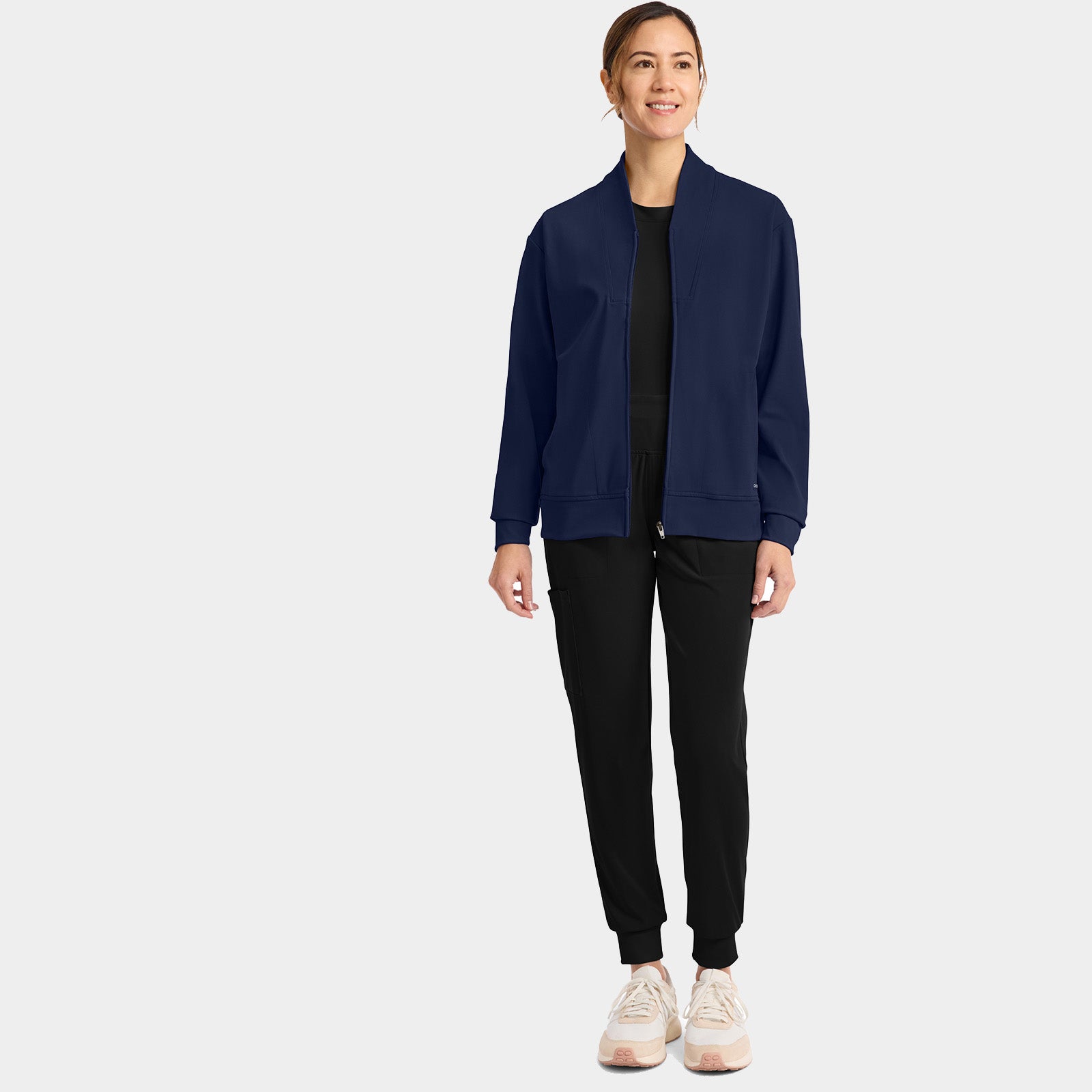 Women’s Shawl Collar Scrub Jacket | CK353