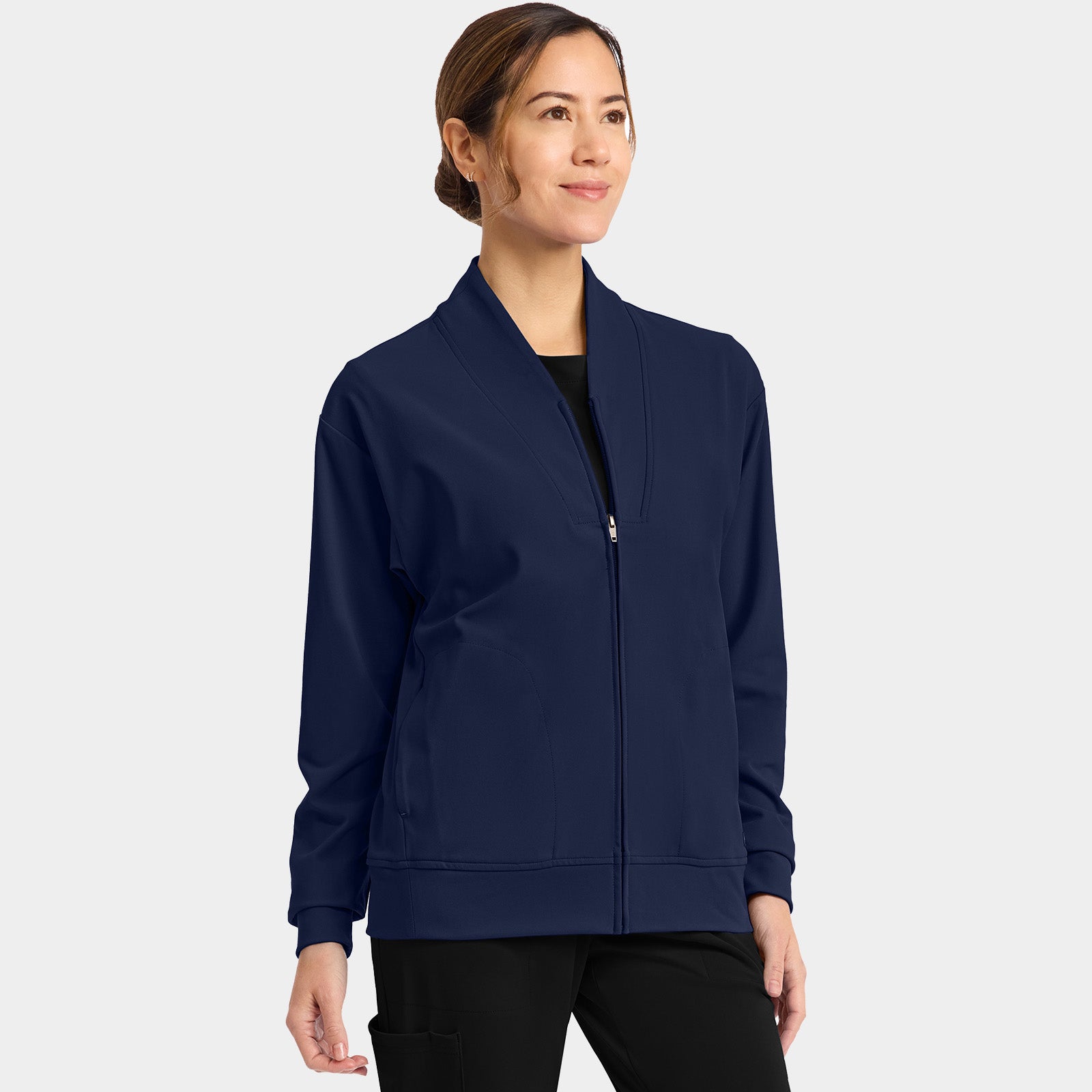 Women’s Shawl Collar Scrub Jacket | CK353