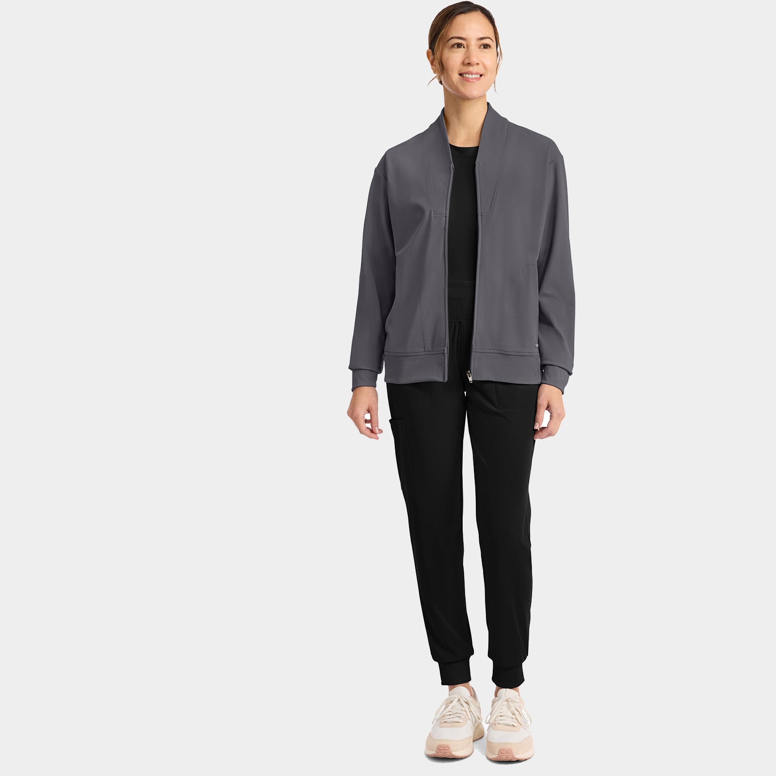 Women’s Shawl Collar Scrub Jacket | CK353