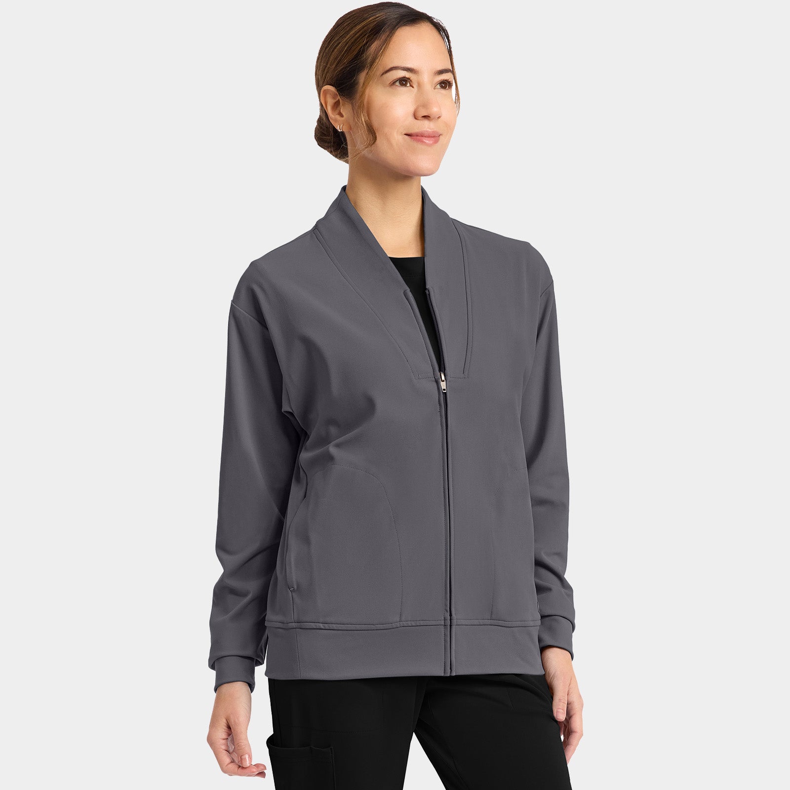 Women’s Shawl Collar Scrub Jacket | CK353