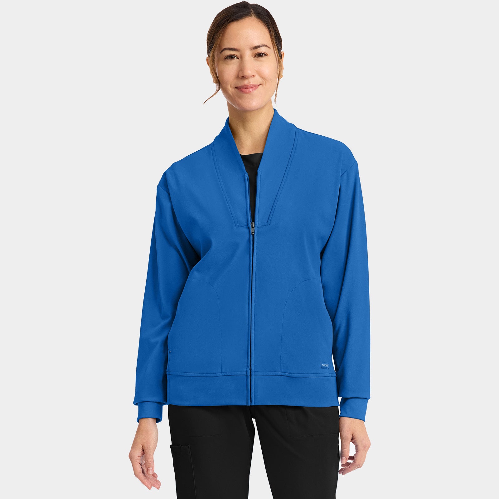 Women’s Shawl Collar Scrub Jacket | CK353