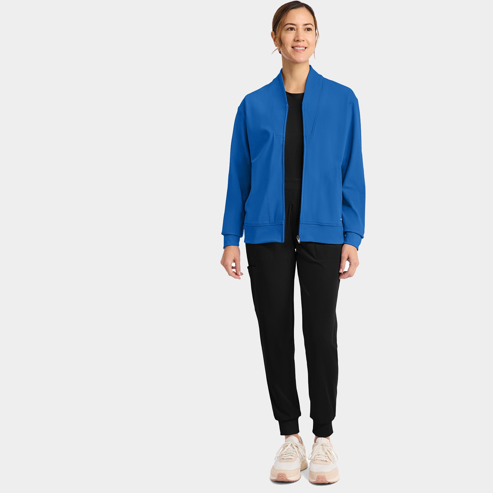 Women’s Shawl Collar Scrub Jacket | CK353