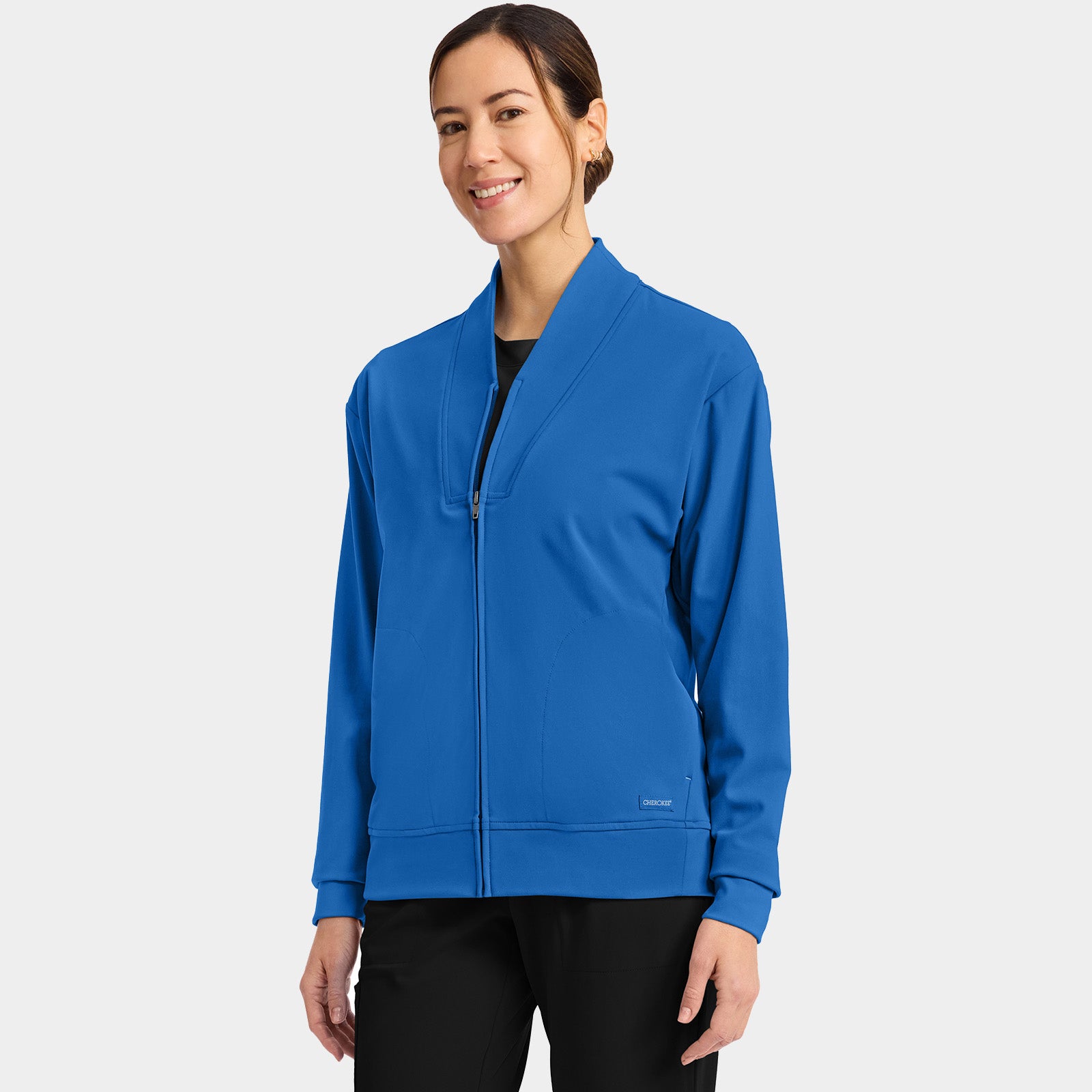 Women’s Shawl Collar Scrub Jacket | CK353