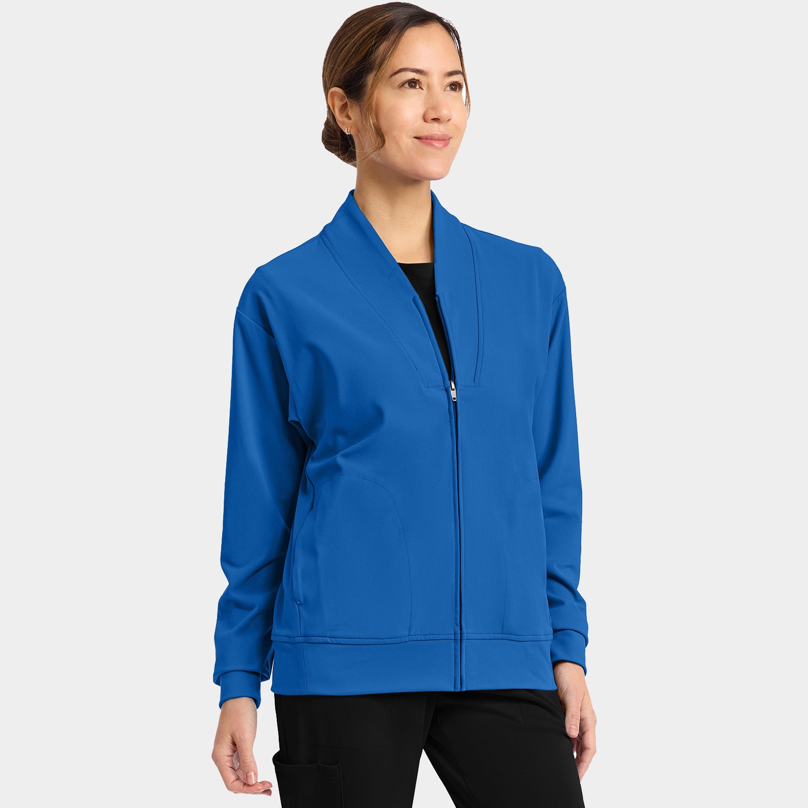 Women’s Shawl Collar Scrub Jacket | CK353