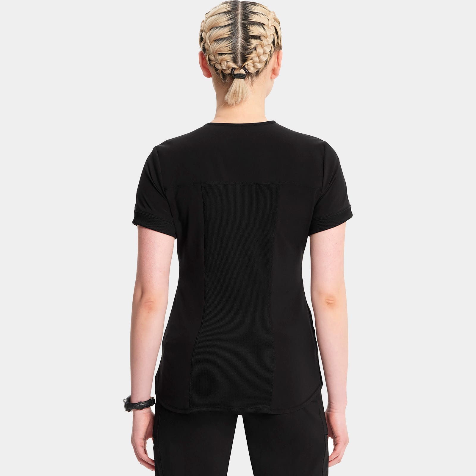 Zip Front V-Neck Top | CK810A