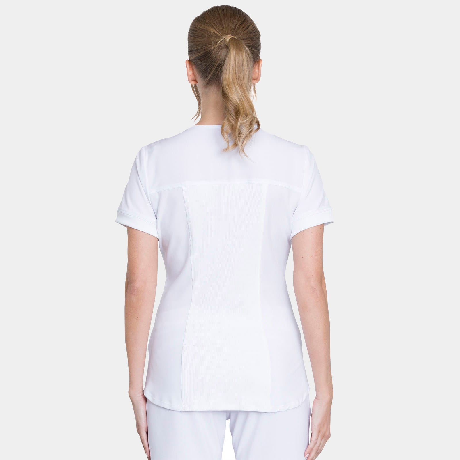 Zip Front V-Neck Top | CK810A