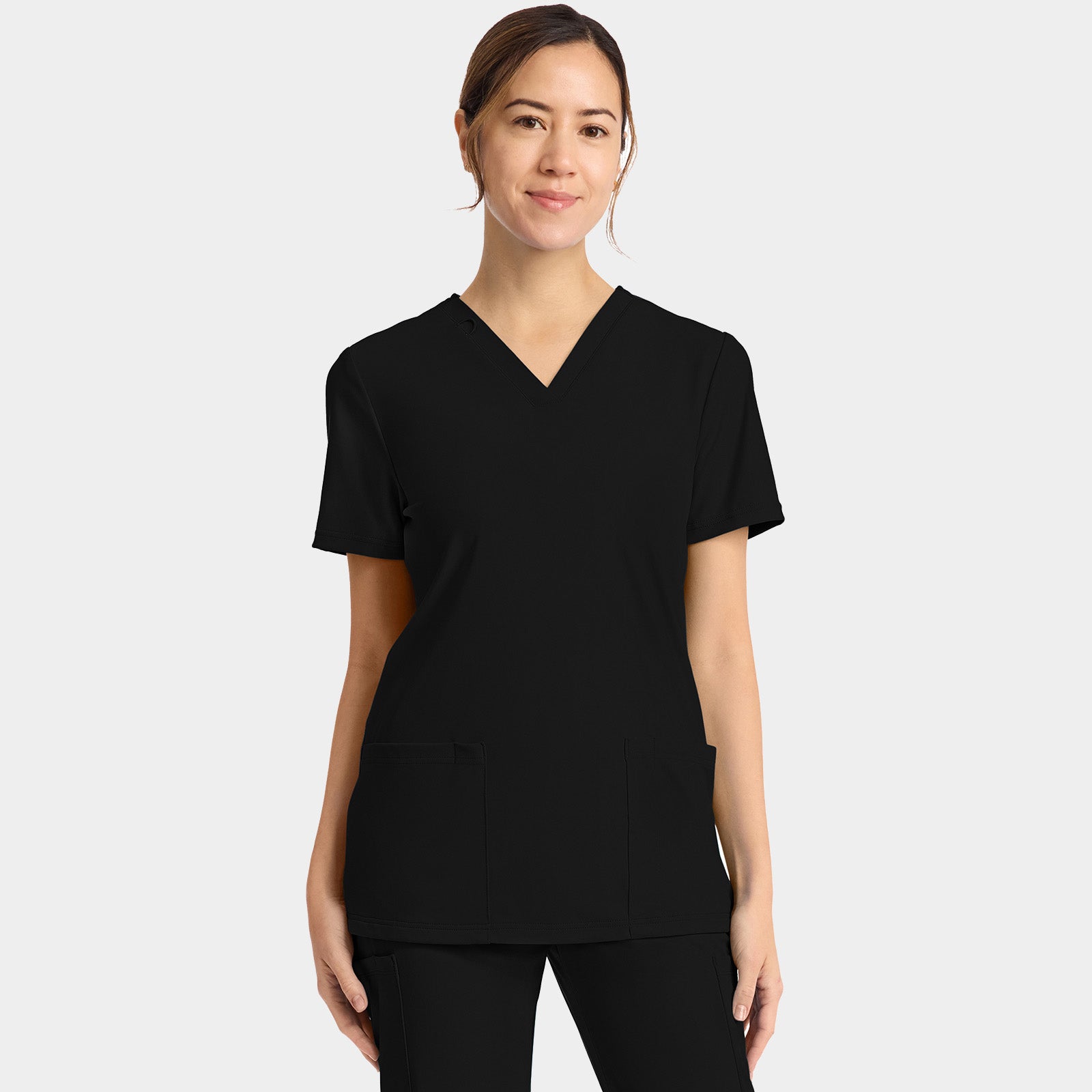 Women's 2-Pocket V-Neck Top | CK832