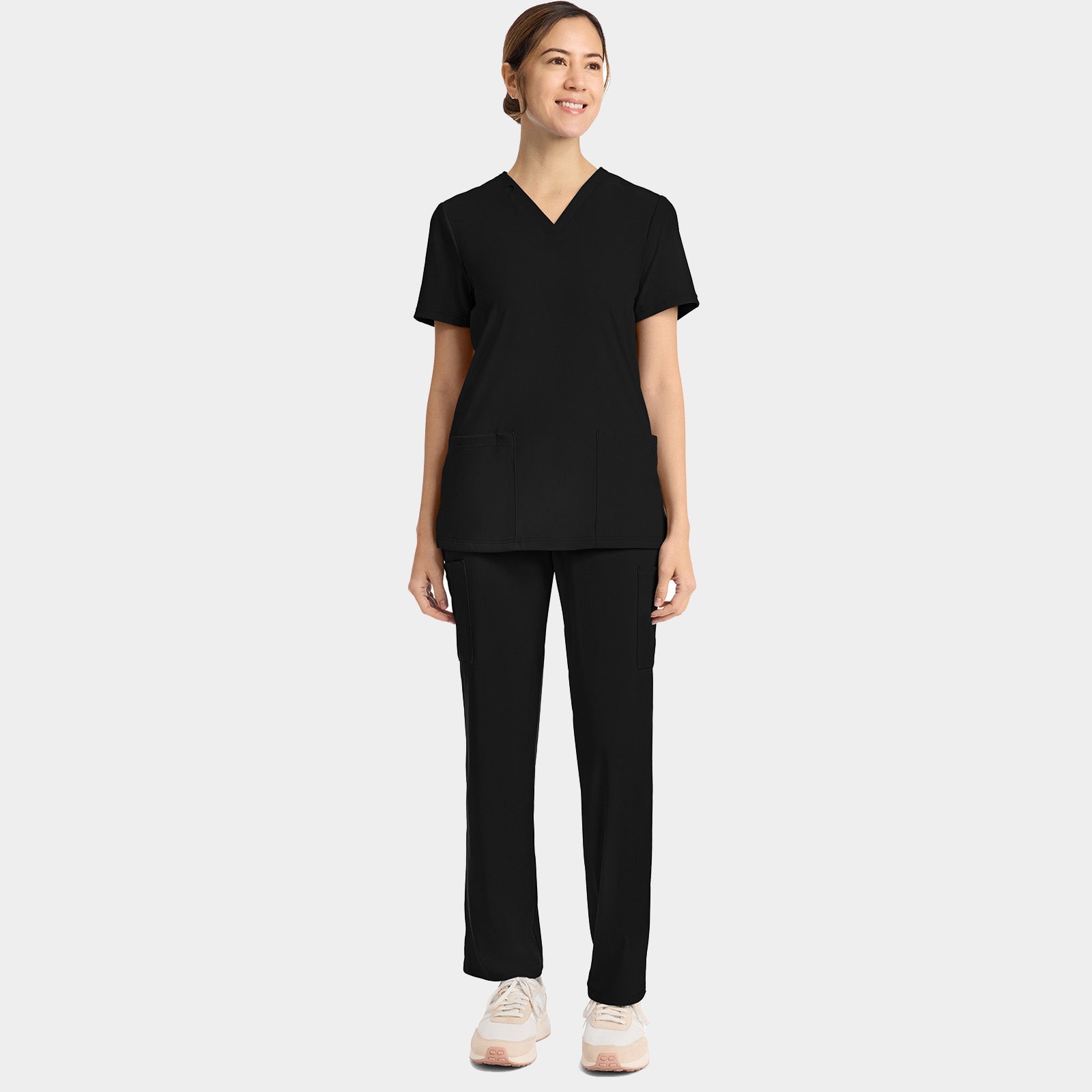 Women's 2-Pocket V-Neck Top | CK832