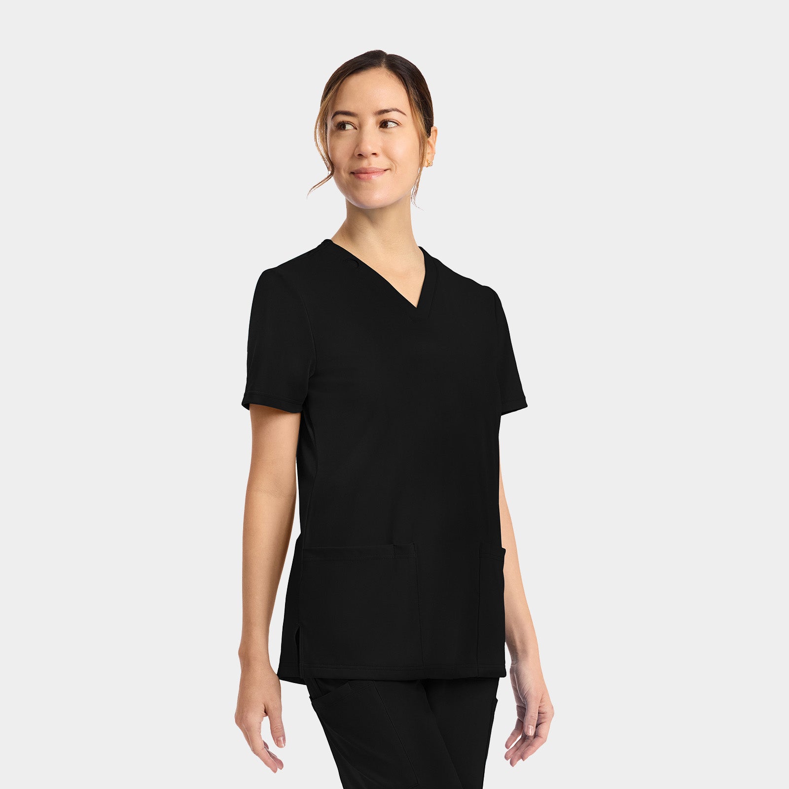 Women's 2-Pocket V-Neck Top | CK832