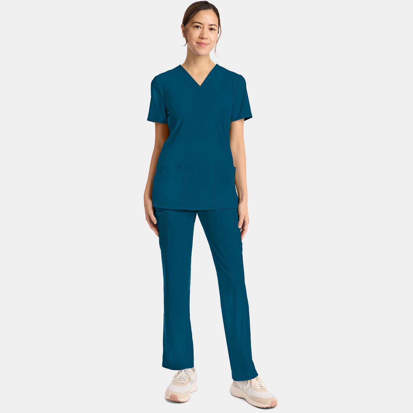 Women's 2-Pocket V-Neck Top | CK832
