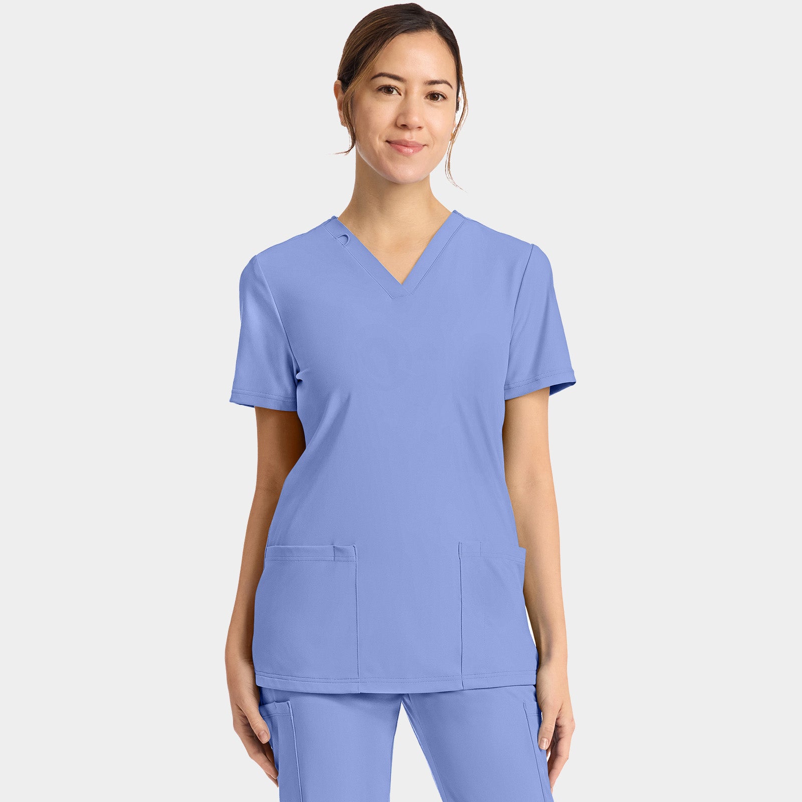 Women's 2-Pocket V-Neck Top | CK832