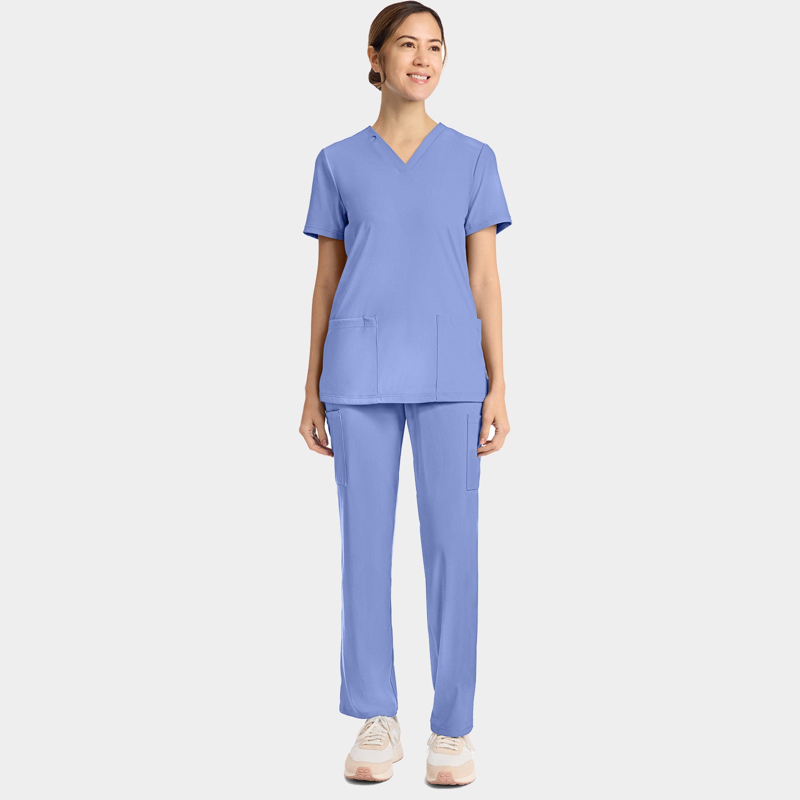 Women's 2-Pocket V-Neck Top | CK832