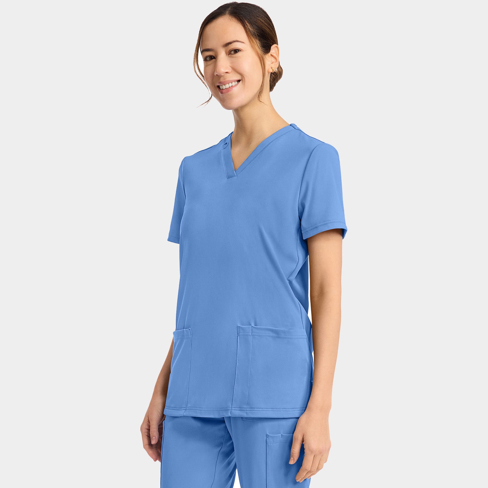 Women's 2-Pocket V-Neck Top | CK832