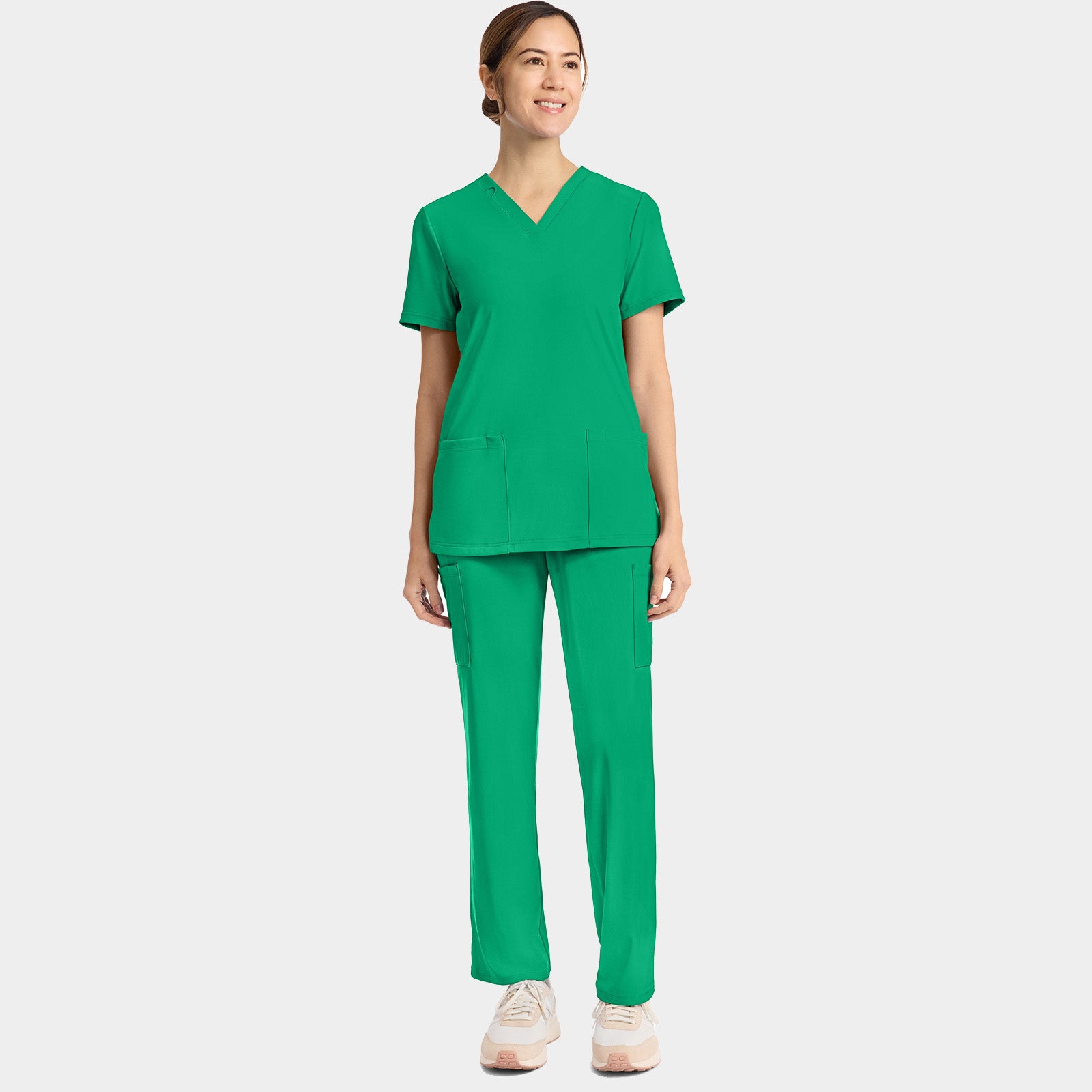 Women's 2-Pocket V-Neck Top | CK832