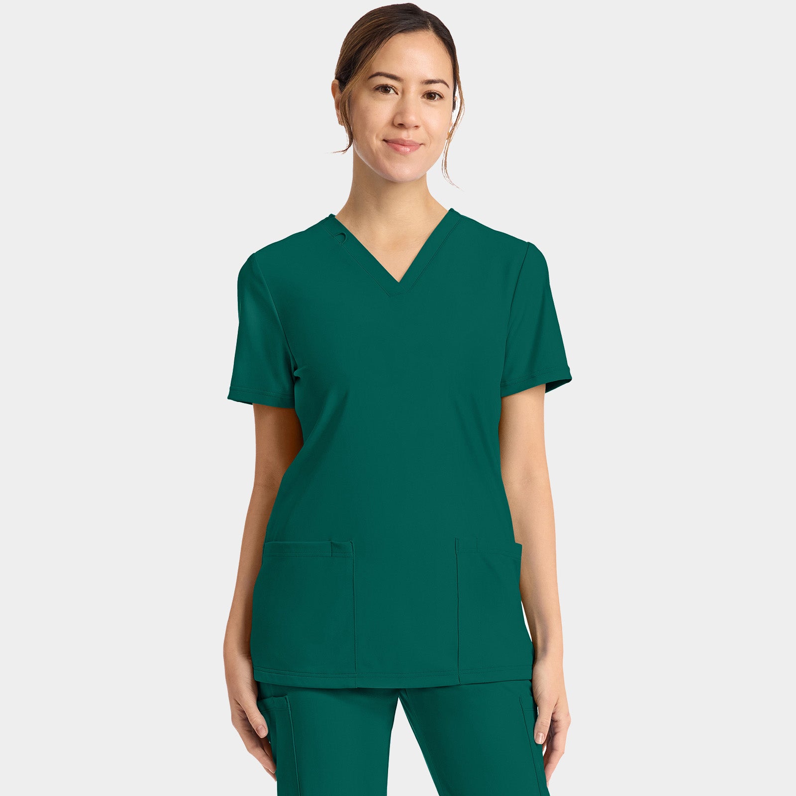 Women's 2-Pocket V-Neck Top | CK832
