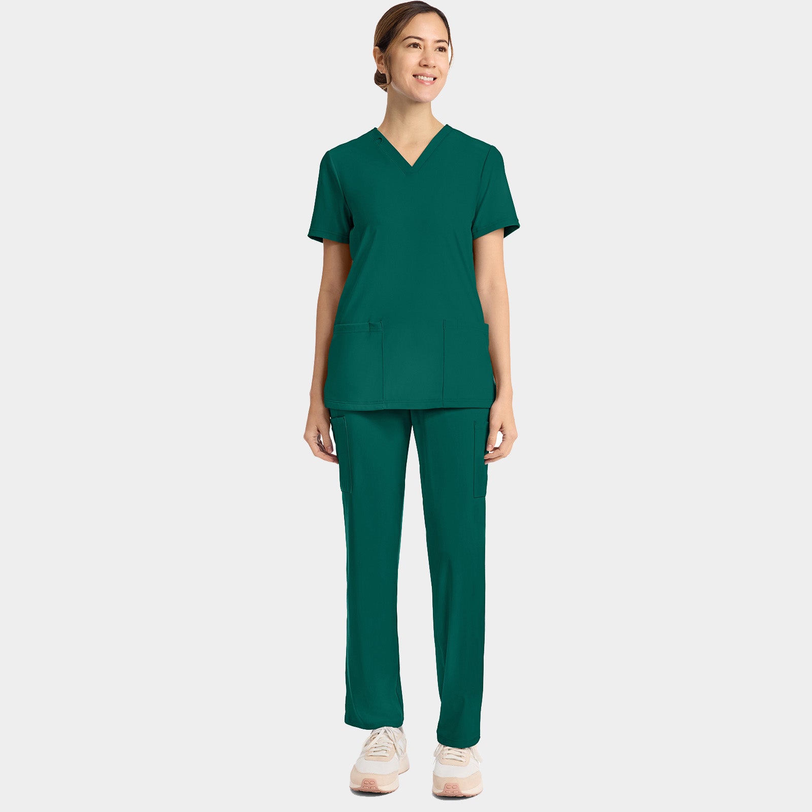 Women's 2-Pocket V-Neck Top | CK832