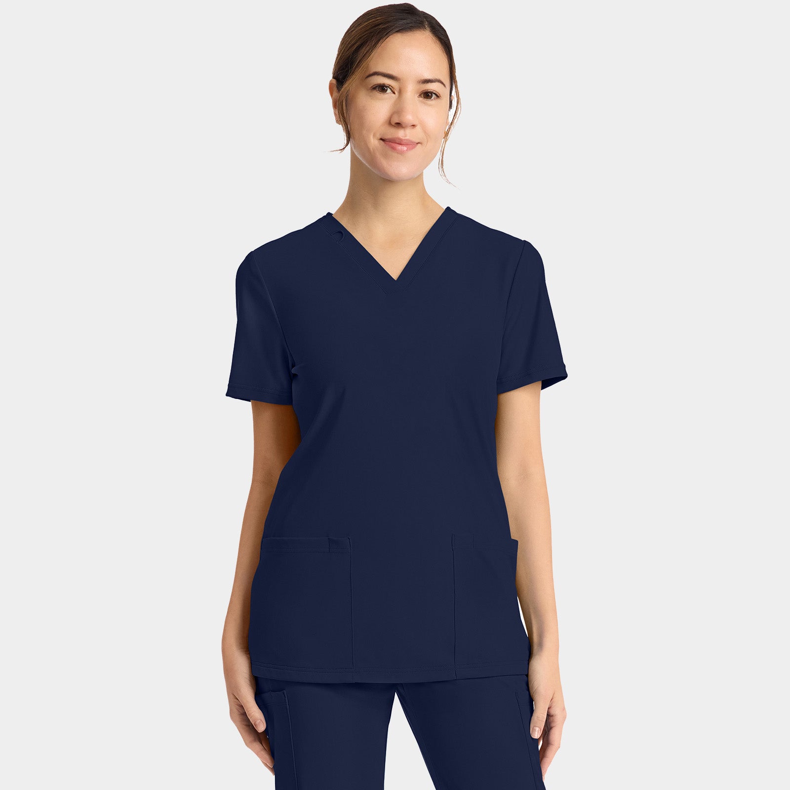 Women's 2-Pocket V-Neck Top | CK832