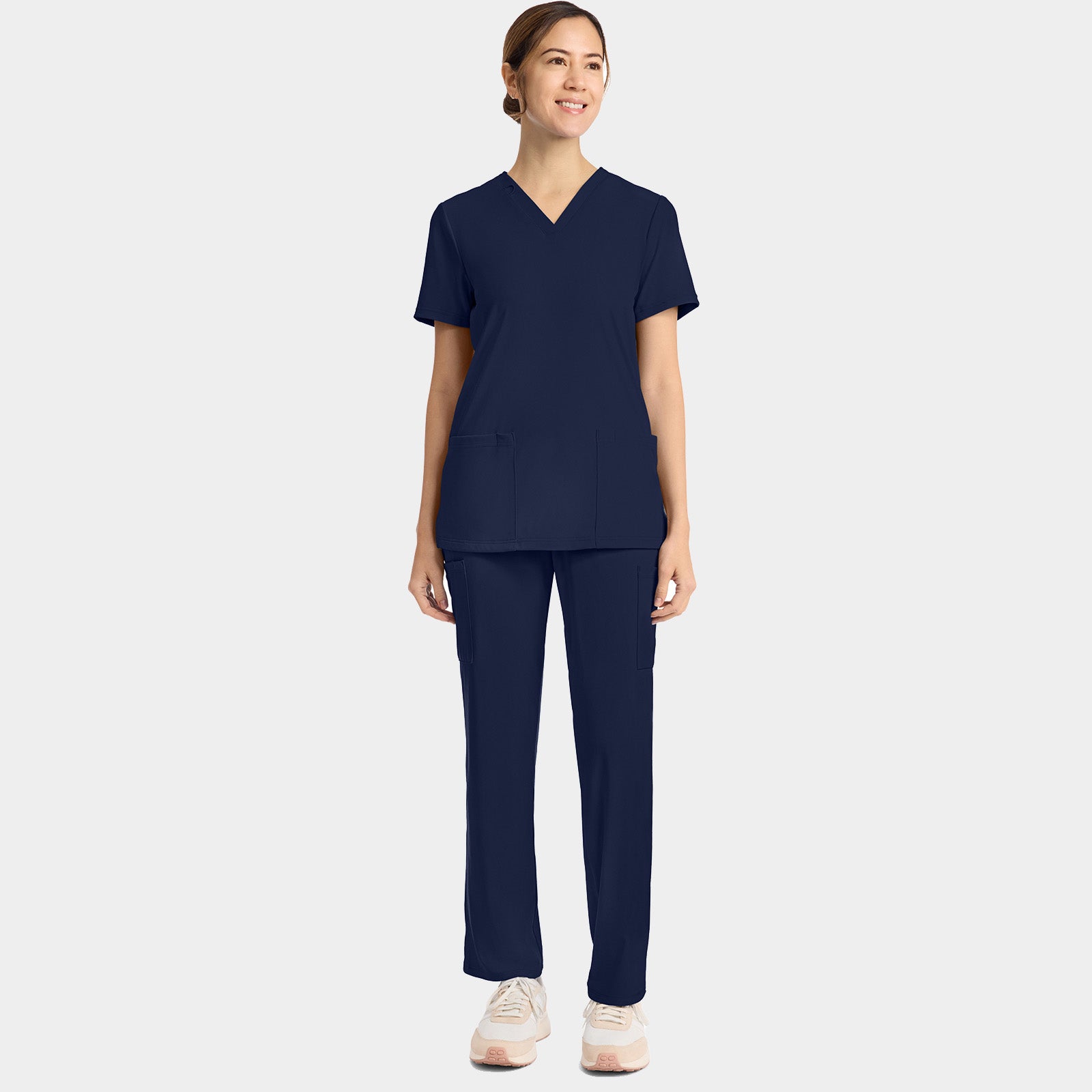 Women's 2-Pocket V-Neck Top | CK832