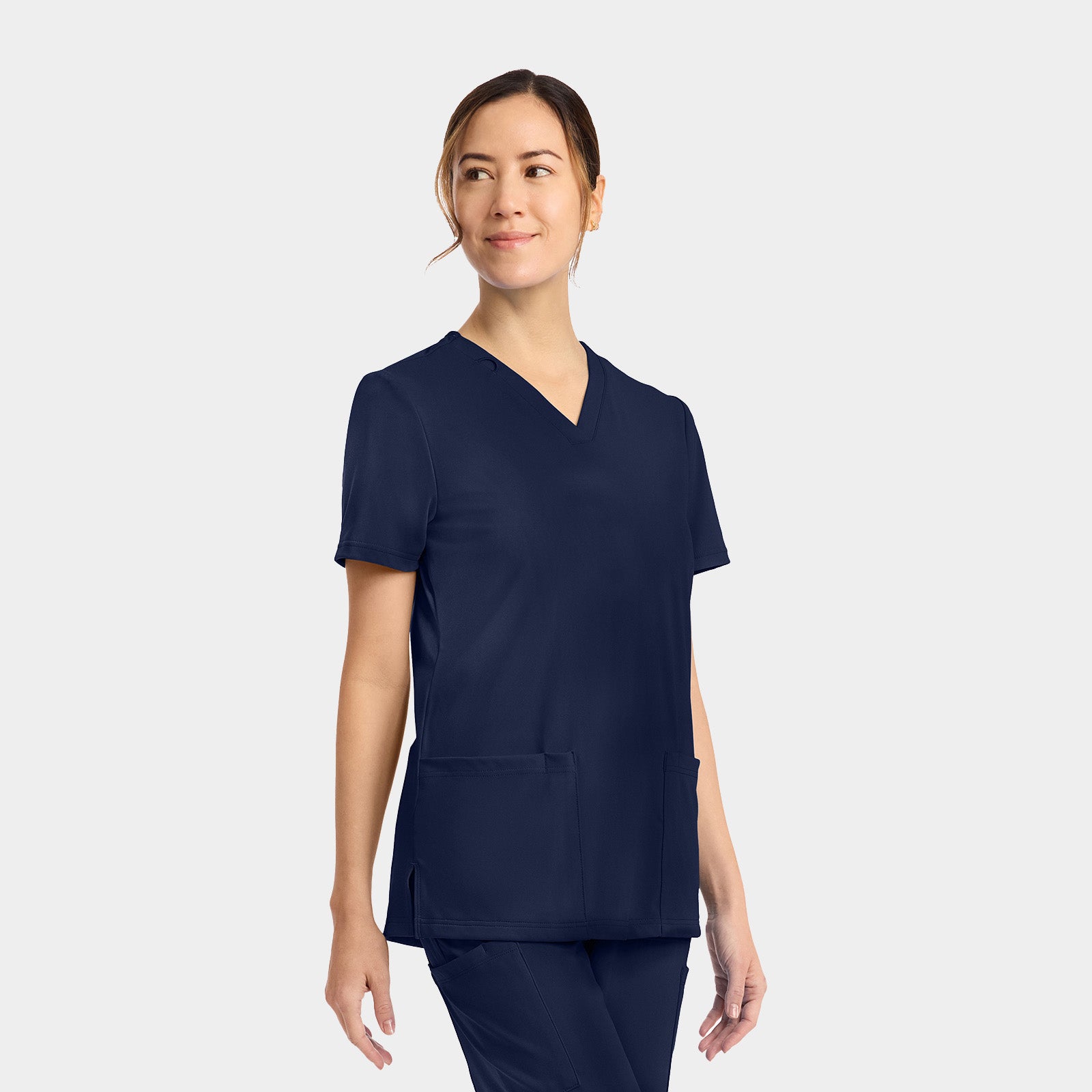 Women's 2-Pocket V-Neck Top | CK832
