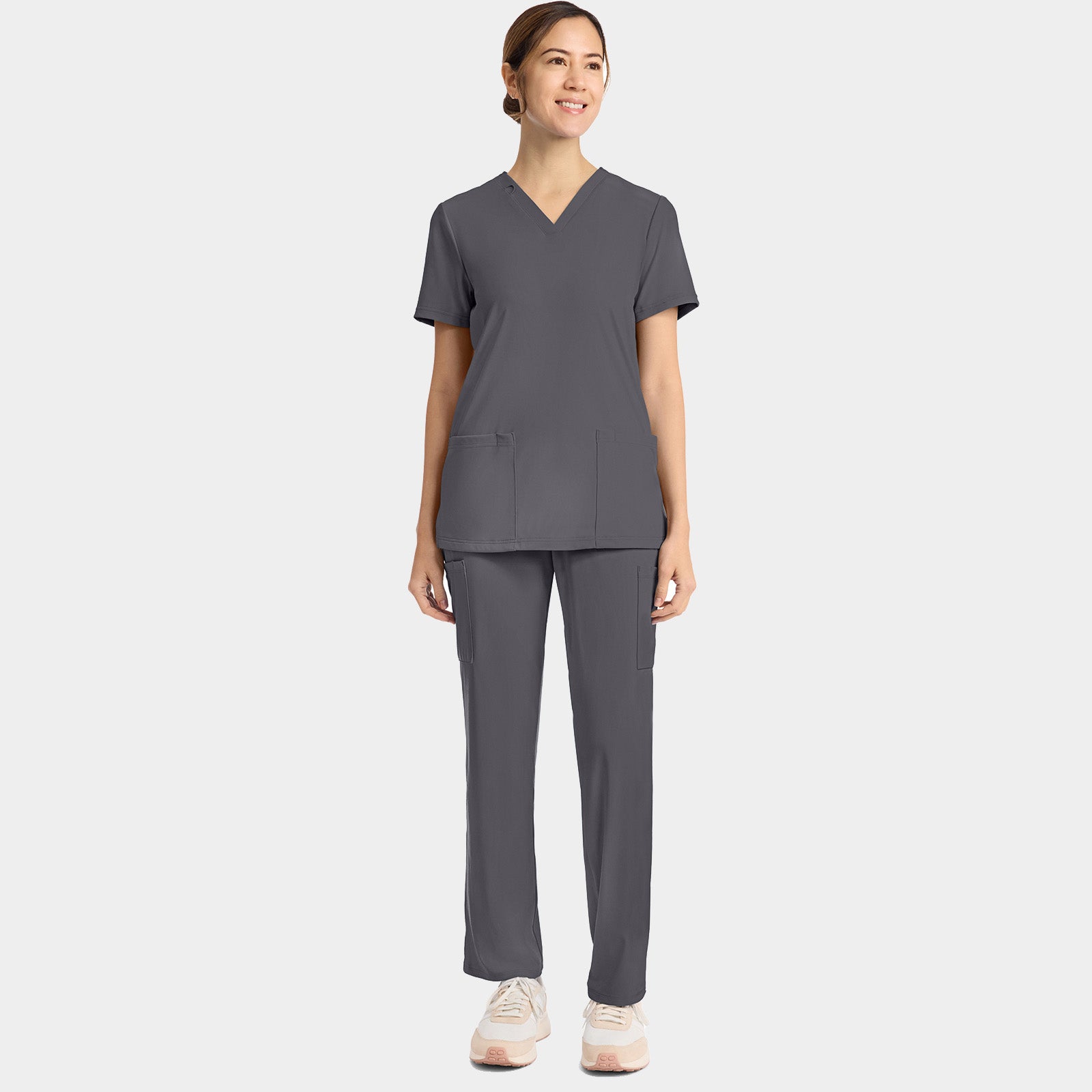 Women's 2-Pocket V-Neck Top | CK832