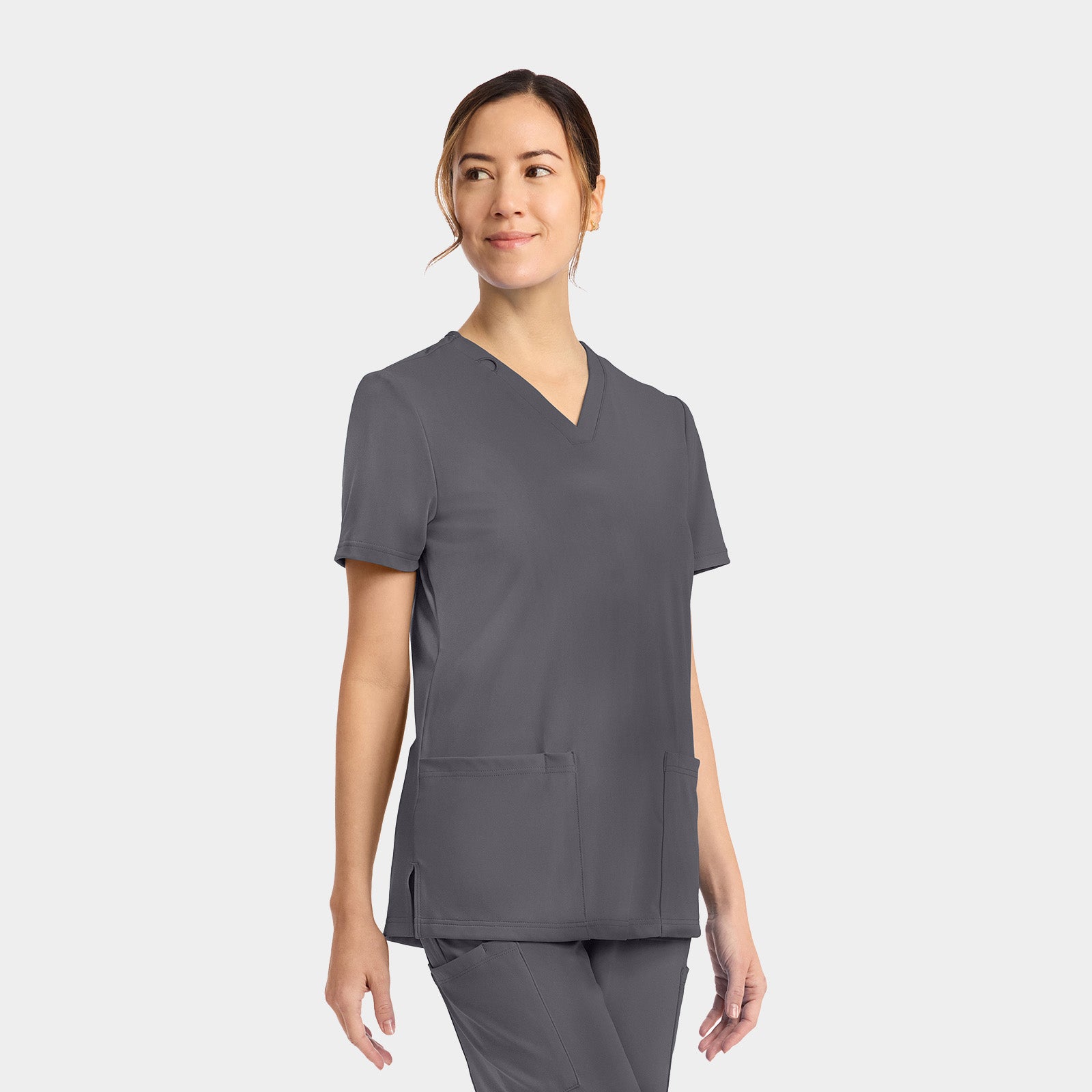Women's 2-Pocket V-Neck Top | CK832
