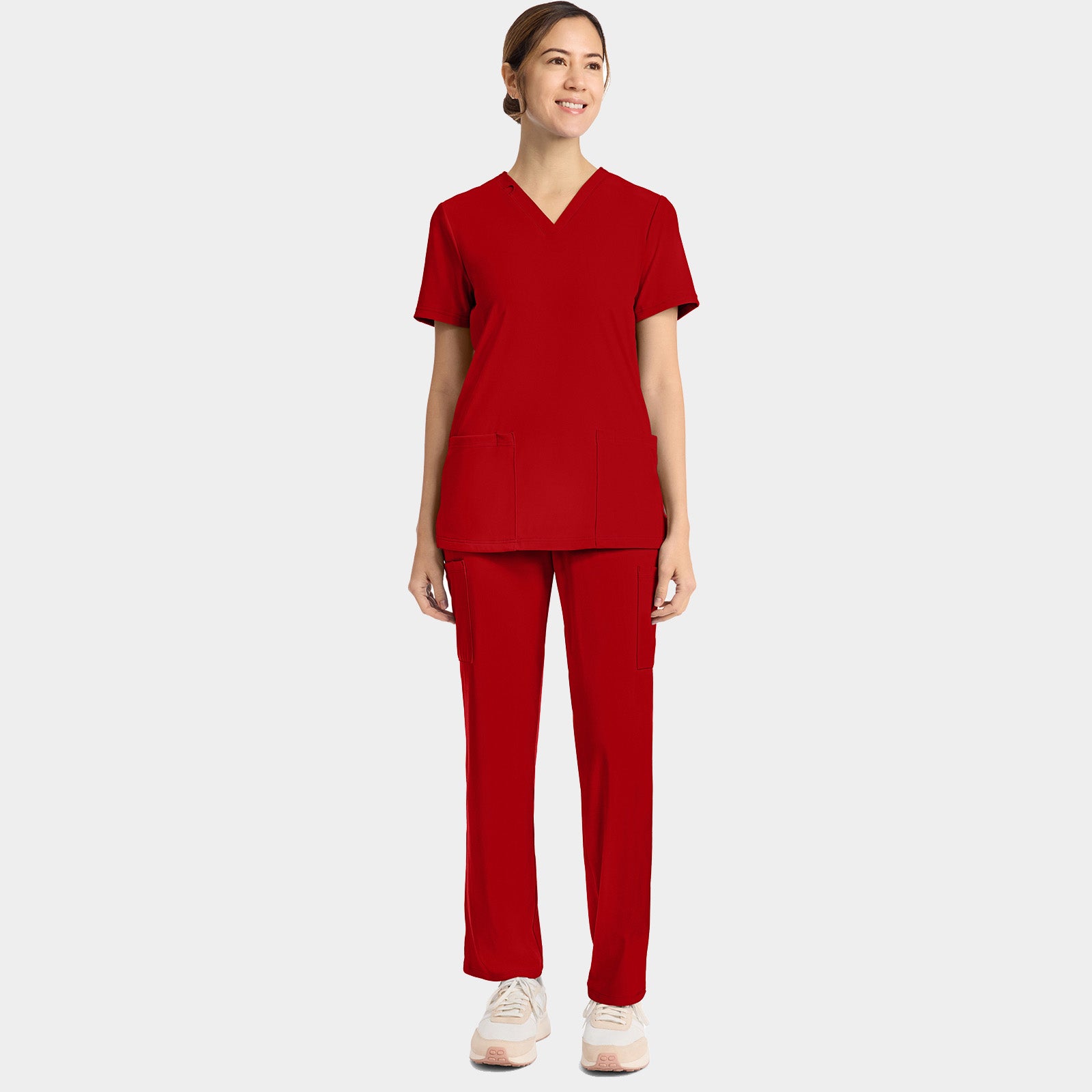 Women's 2-Pocket V-Neck Top | CK832