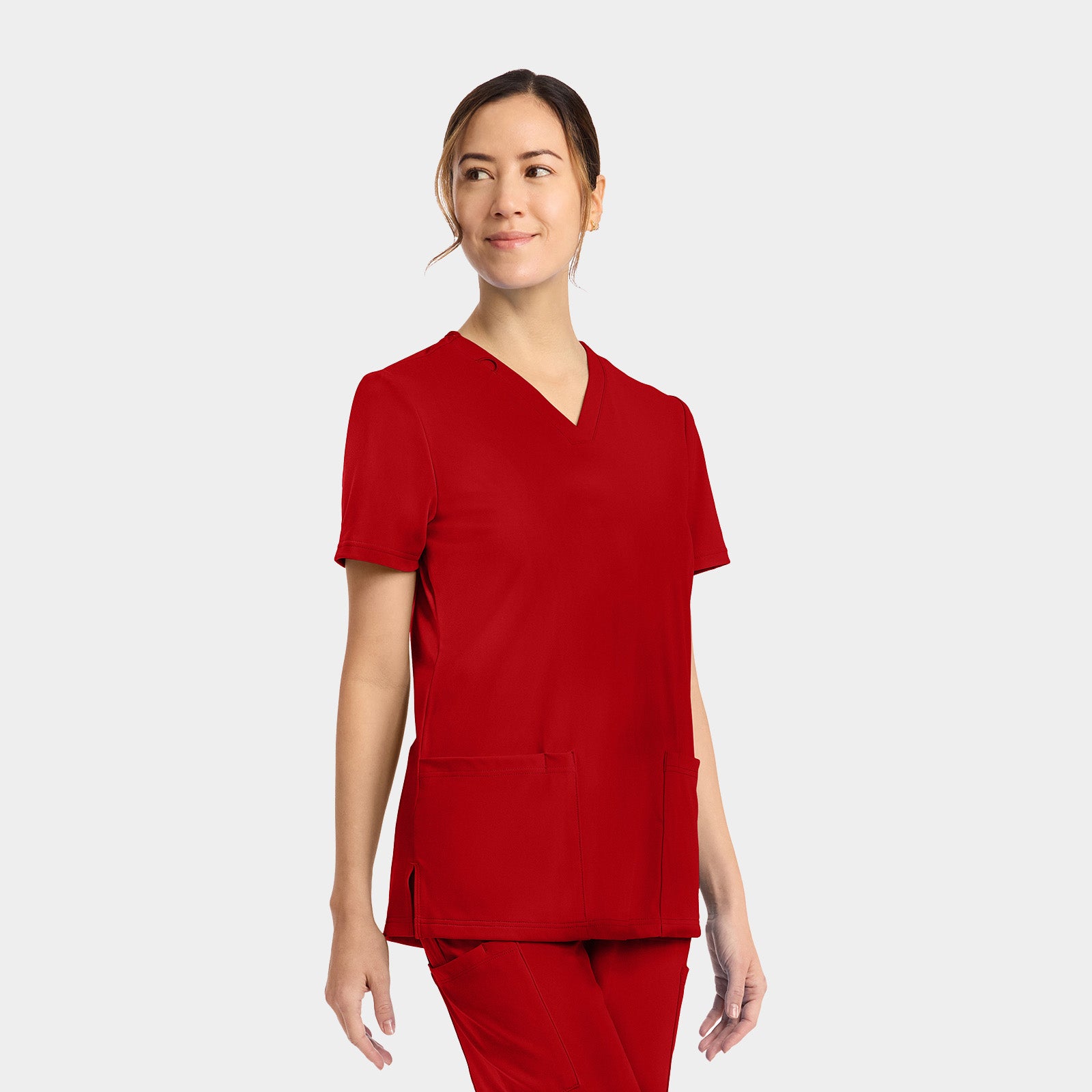 Women's 2-Pocket V-Neck Top | CK832
