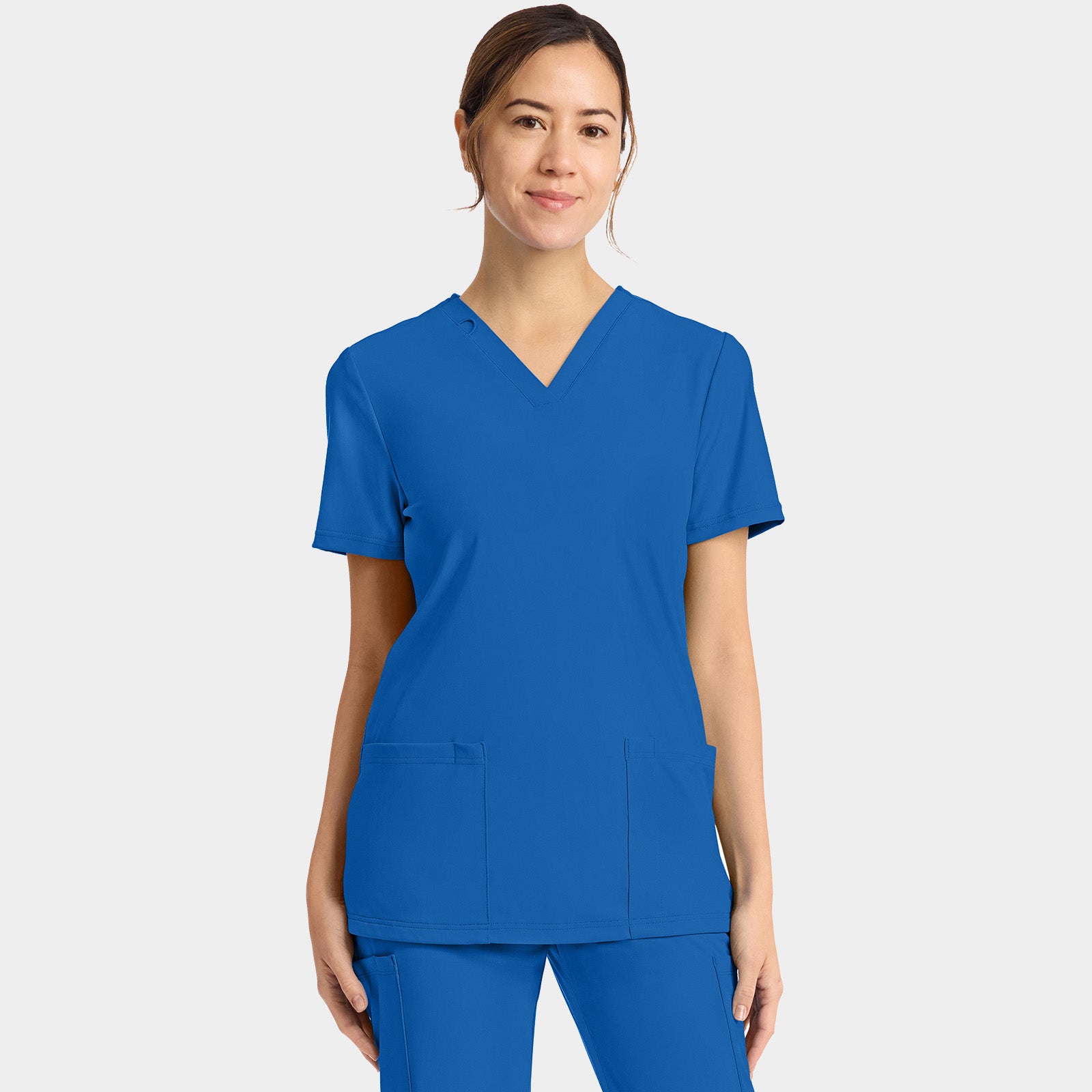 Women's 2-Pocket V-Neck Top | CK832