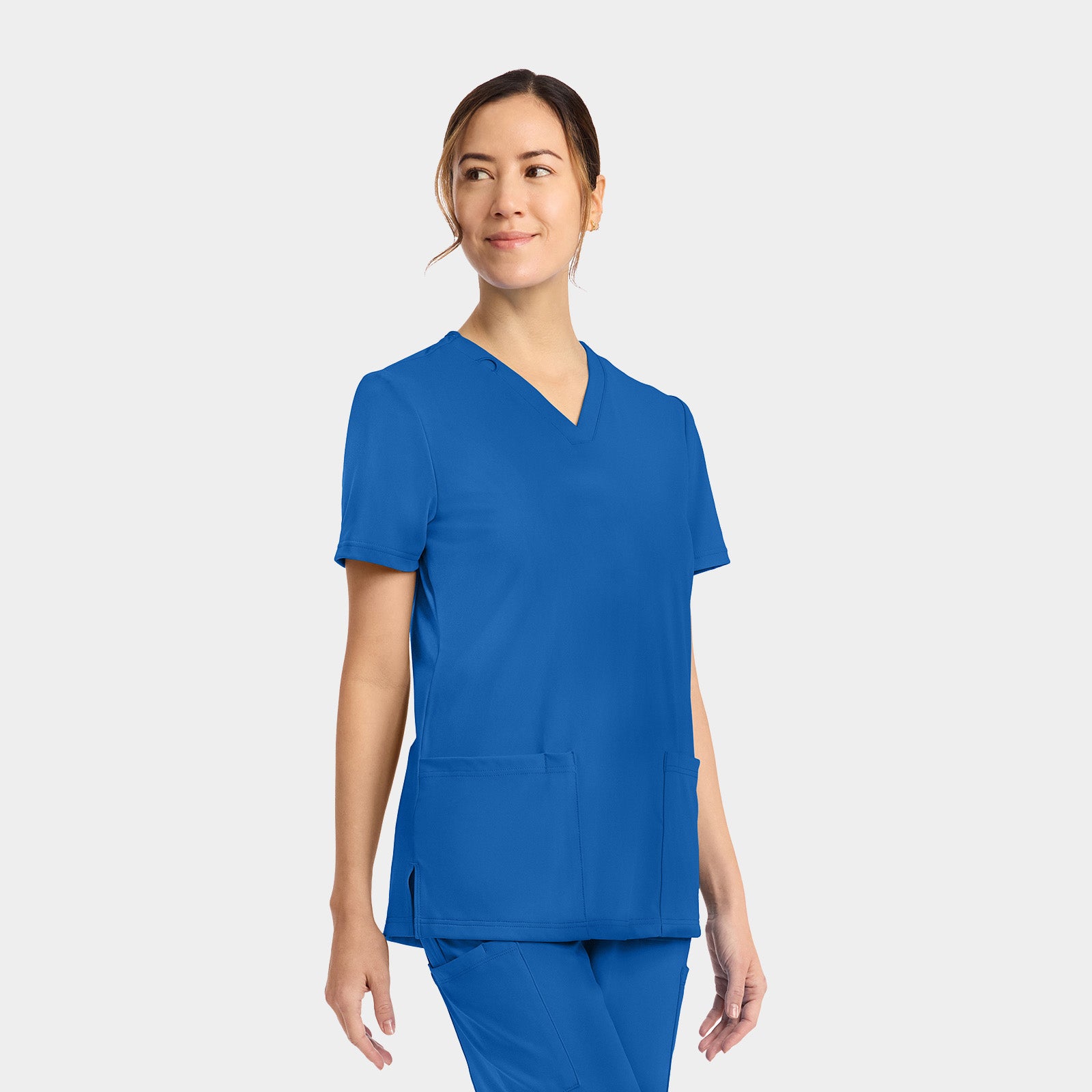 Women's 2-Pocket V-Neck Top | CK832