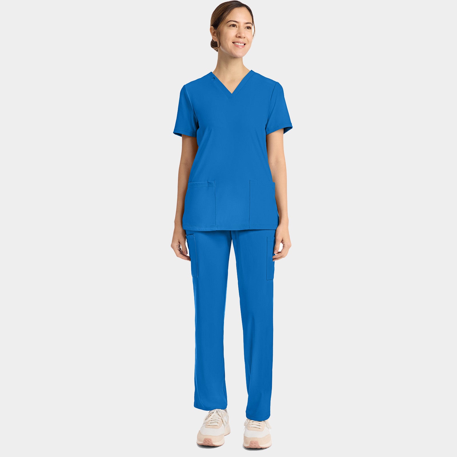 Women's 2-Pocket V-Neck Top | CK832