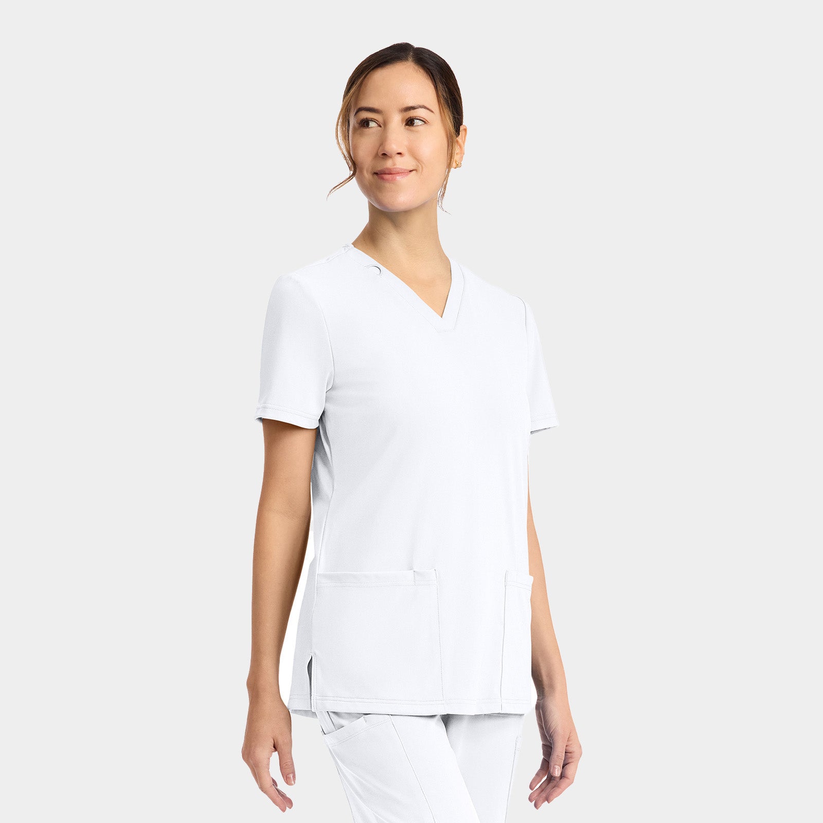 Women's 2-Pocket V-Neck Top | CK832