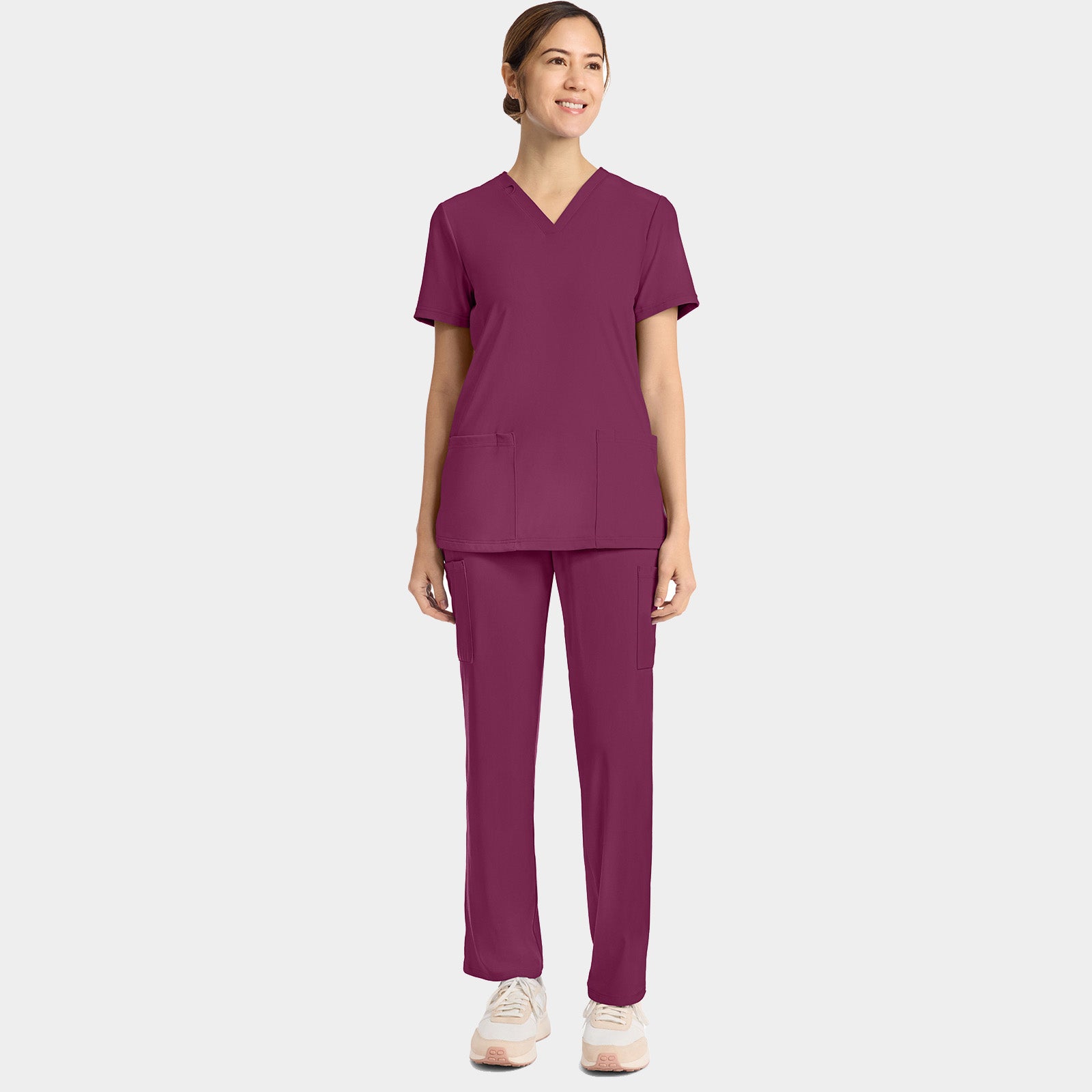Women's 2-Pocket V-Neck Top | CK832