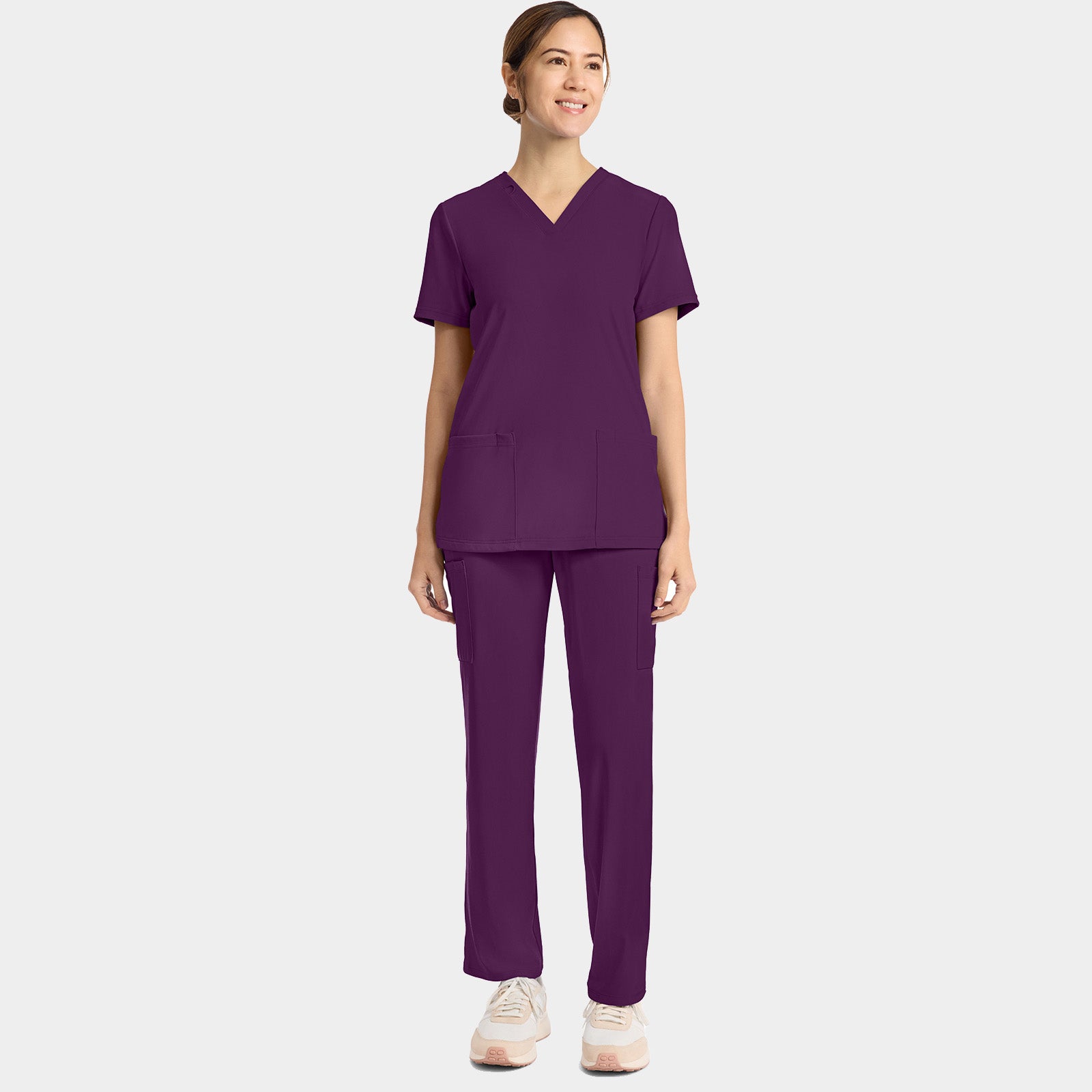 Women's 2-Pocket V-Neck Top | CK832