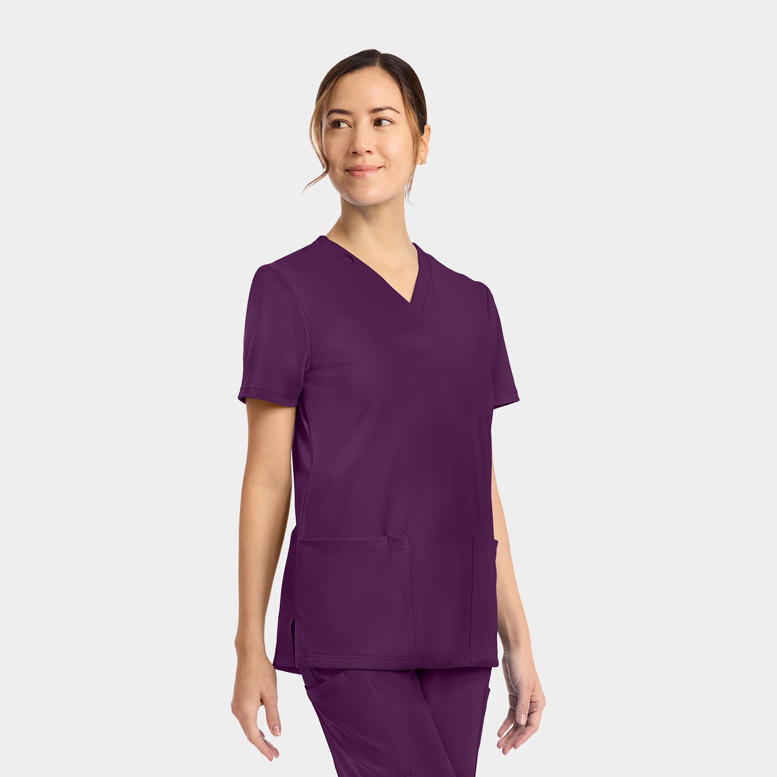 Women's 2-Pocket V-Neck Top | CK832