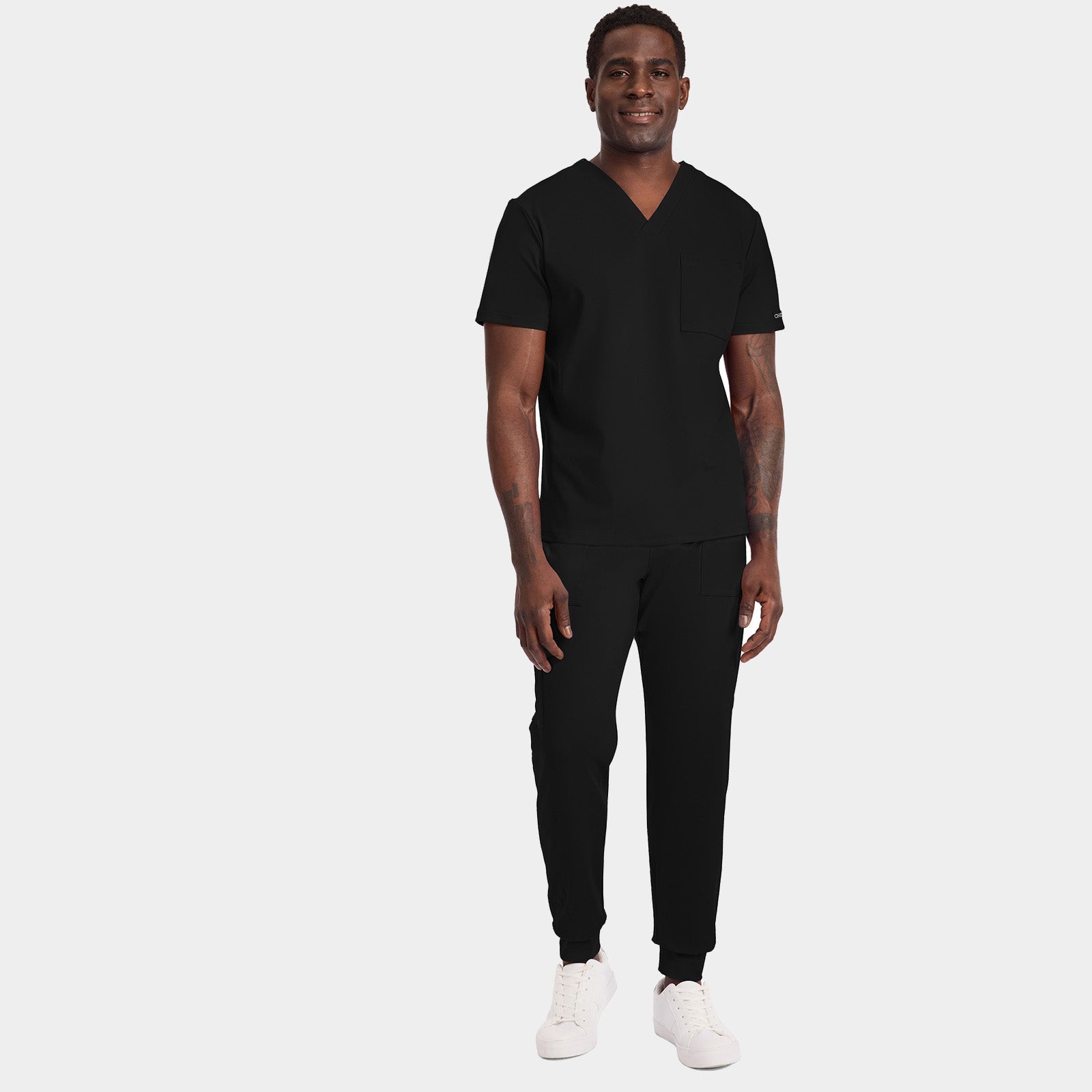 Men’s Tuck-In Chest Pocket V-Neck Scrub Top | CK834