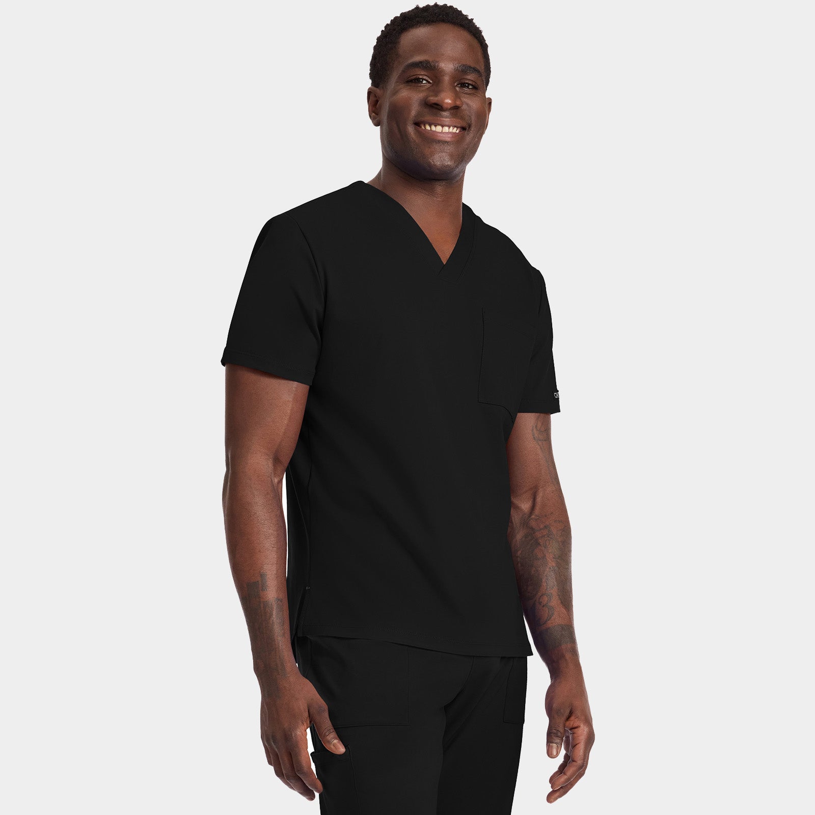 Men’s Tuck-In Chest Pocket V-Neck Scrub Top | CK834