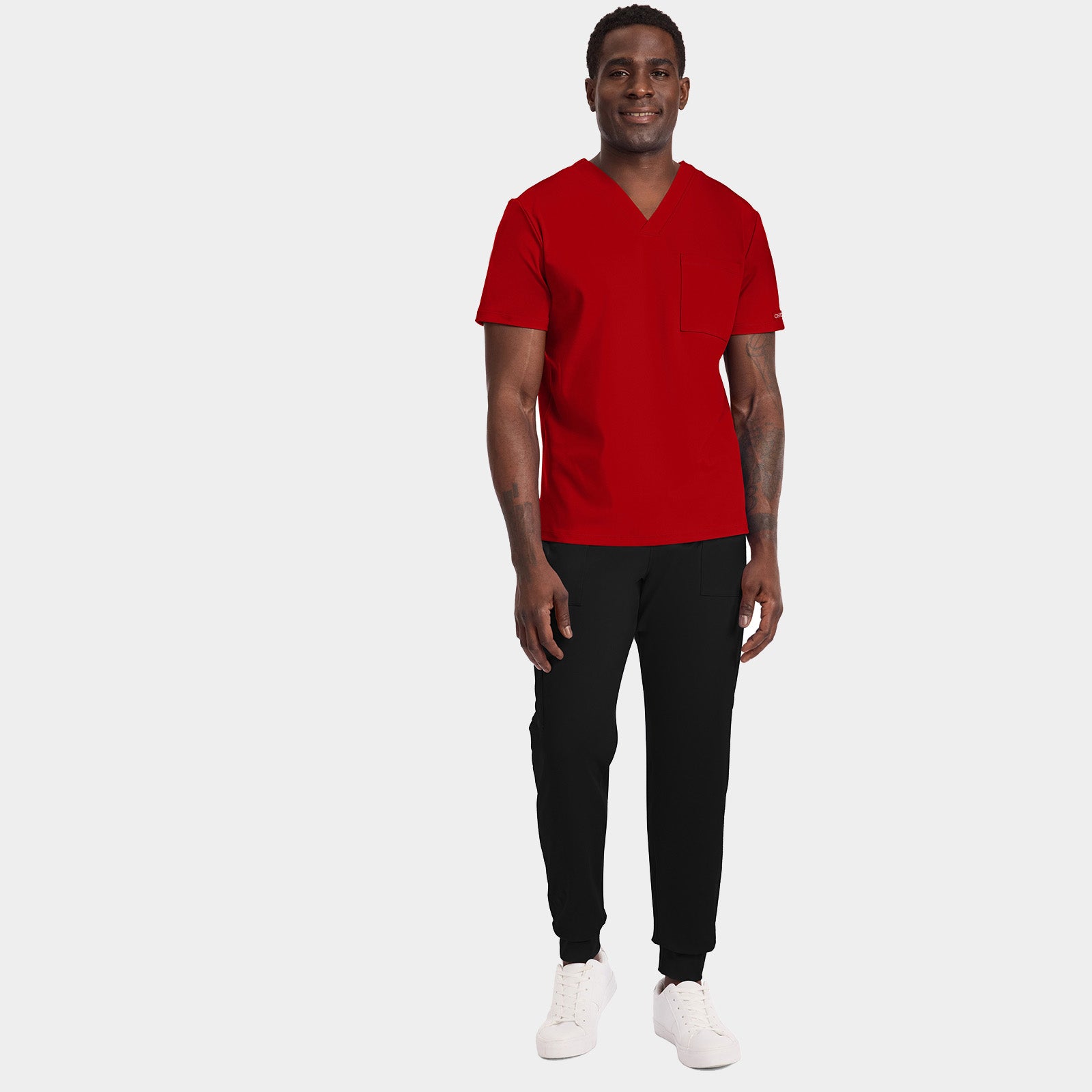 Men’s Tuck-In Chest Pocket V-Neck Scrub Top | CK834