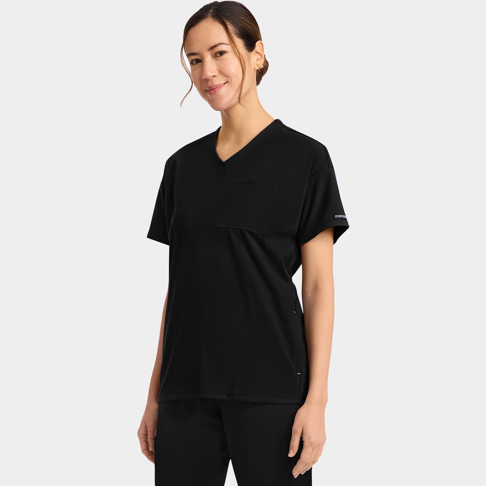 Women’s V-Neck Tunic Scrub Top | CK863