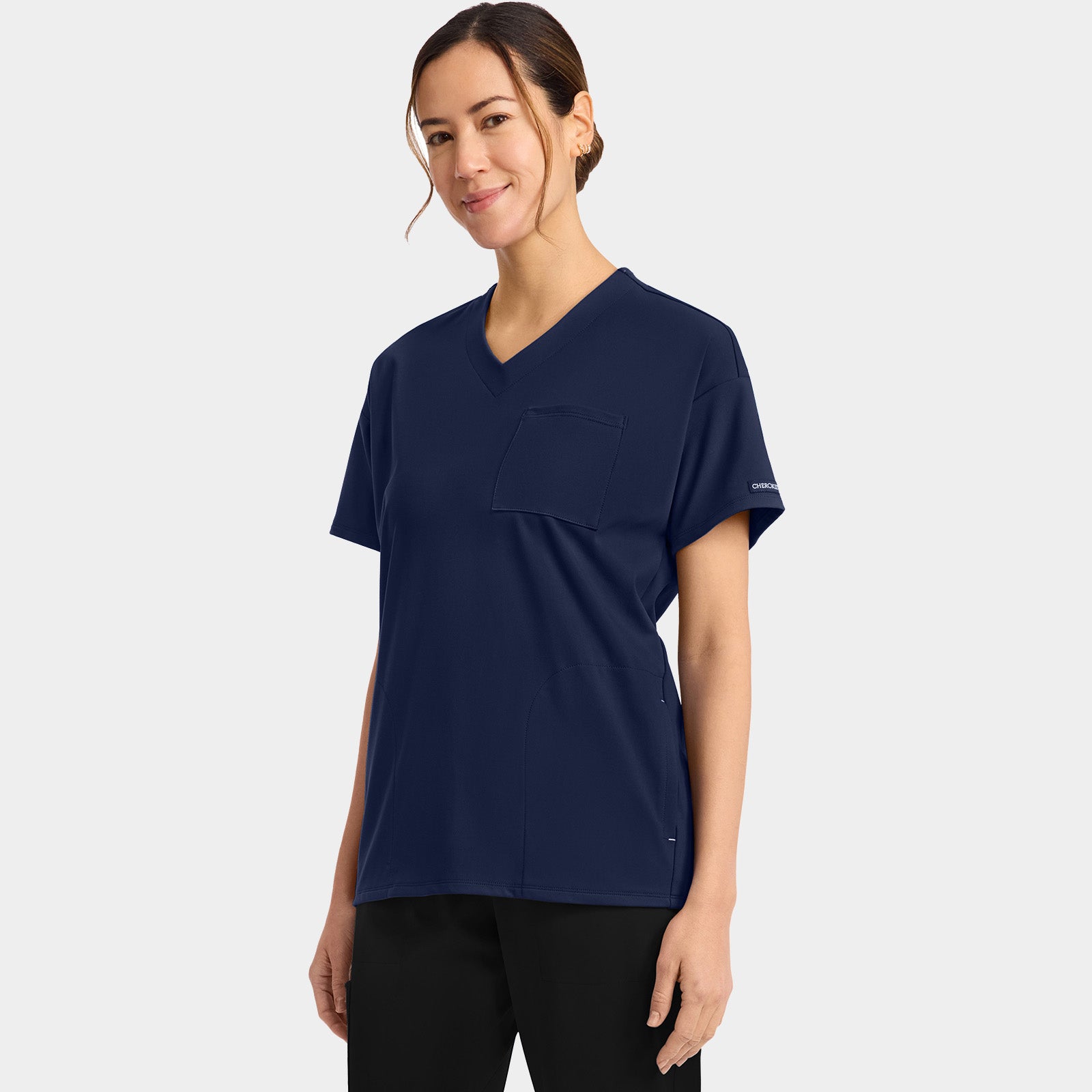 Women’s V-Neck Tunic Scrub Top | CK863