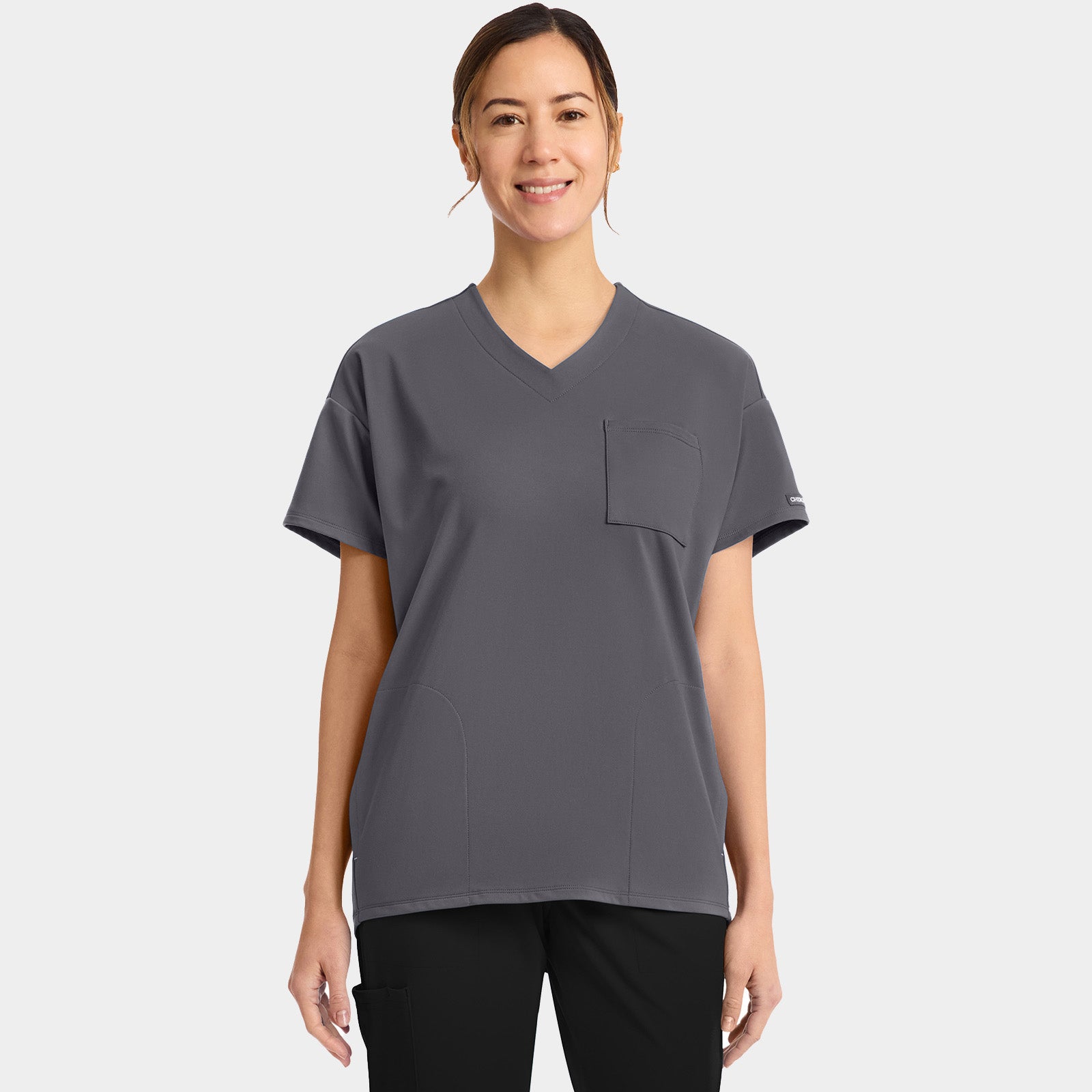 Women’s V-Neck Tunic Scrub Top | CK863