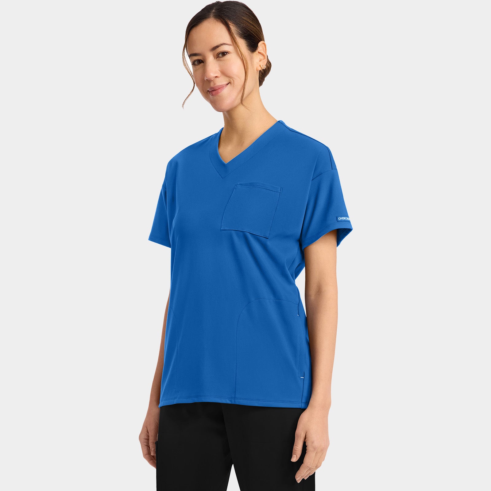 Women’s V-Neck Tunic Scrub Top | CK863