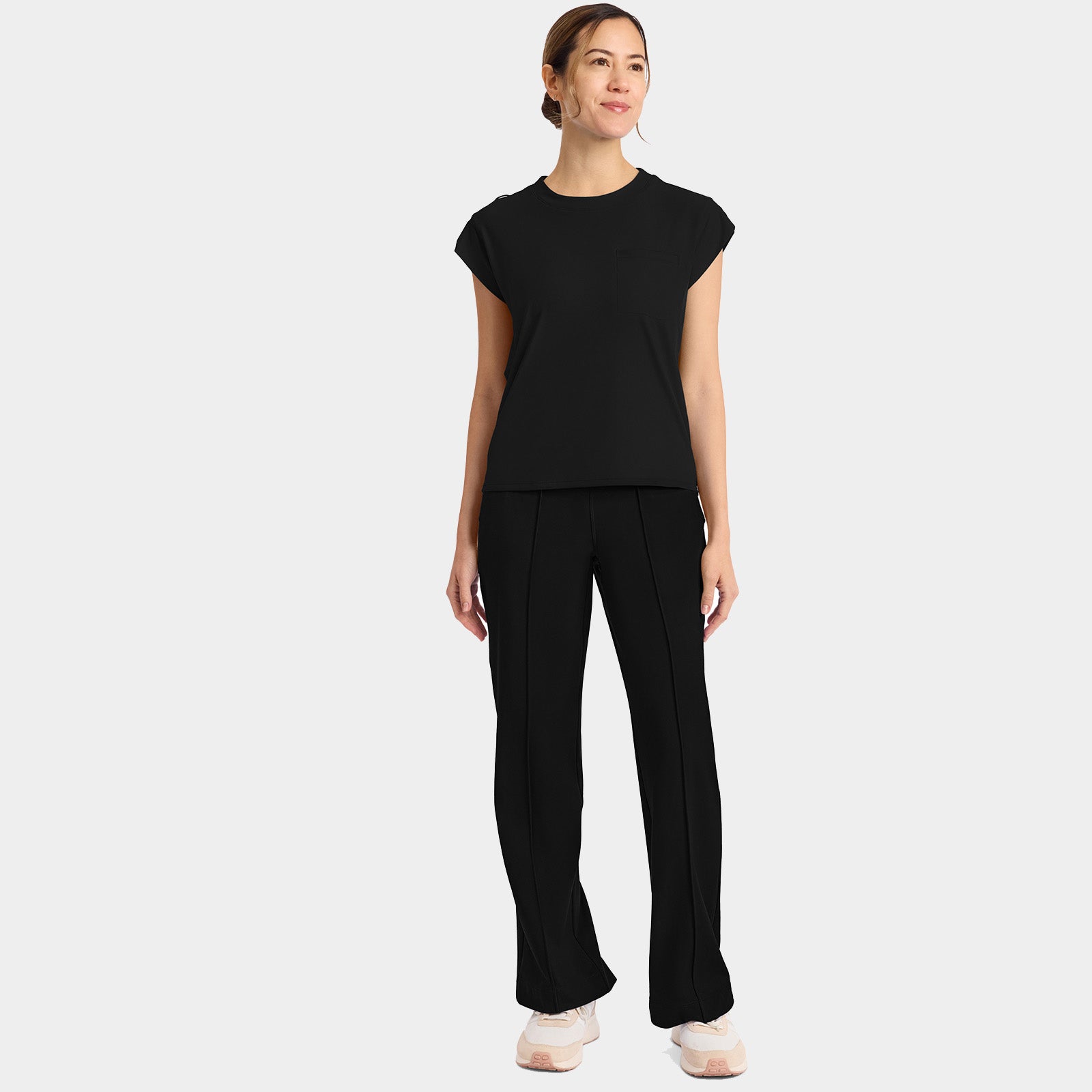 Women’s Tuck-In Crew Neck Scrub Top | CK936