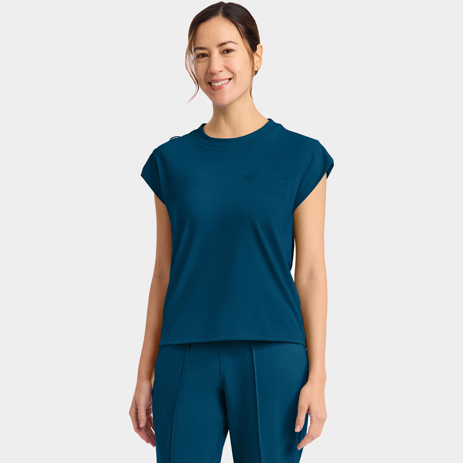 Women’s Tuck-In Crew Neck Scrub Top | CK936