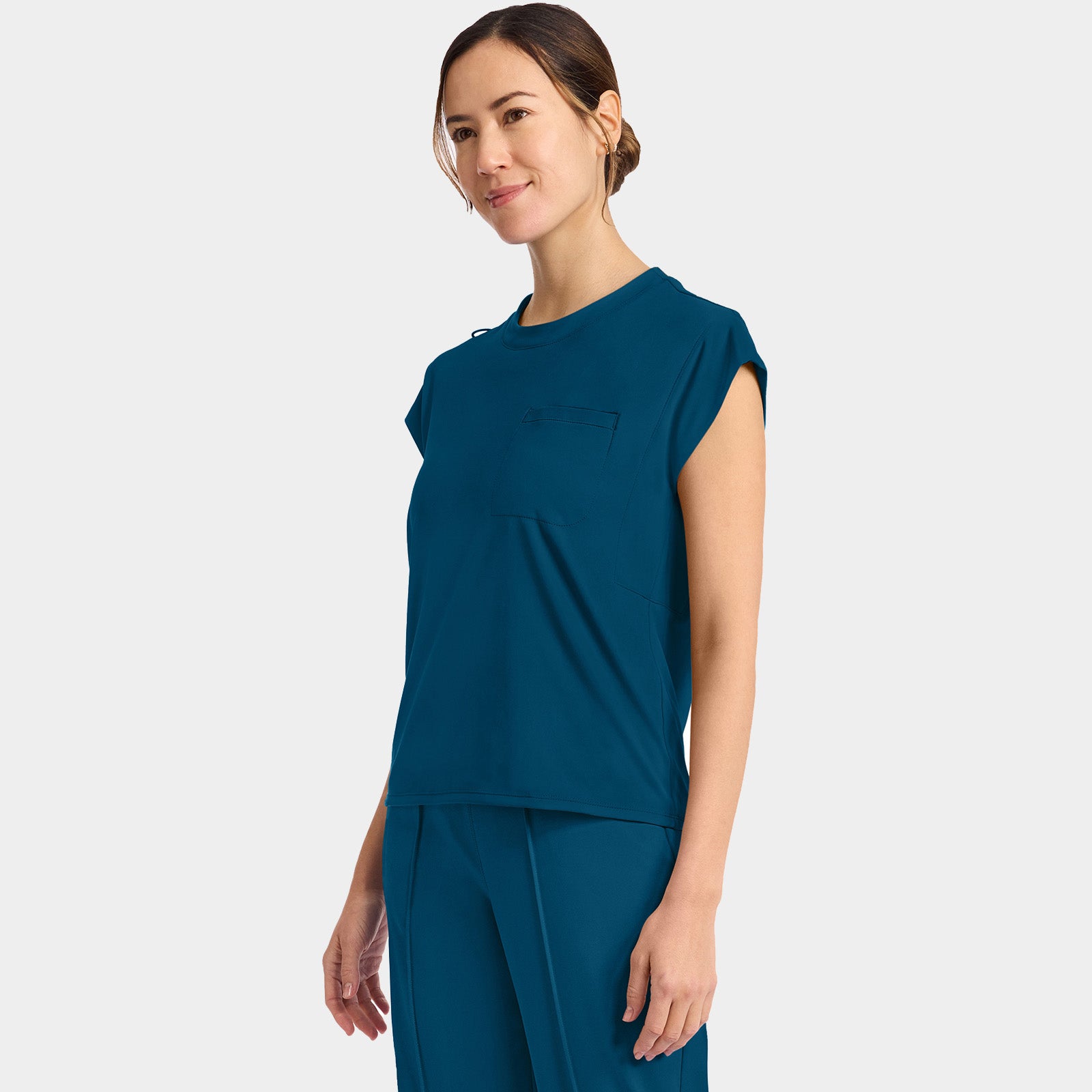 Women’s Tuck-In Crew Neck Scrub Top | CK936