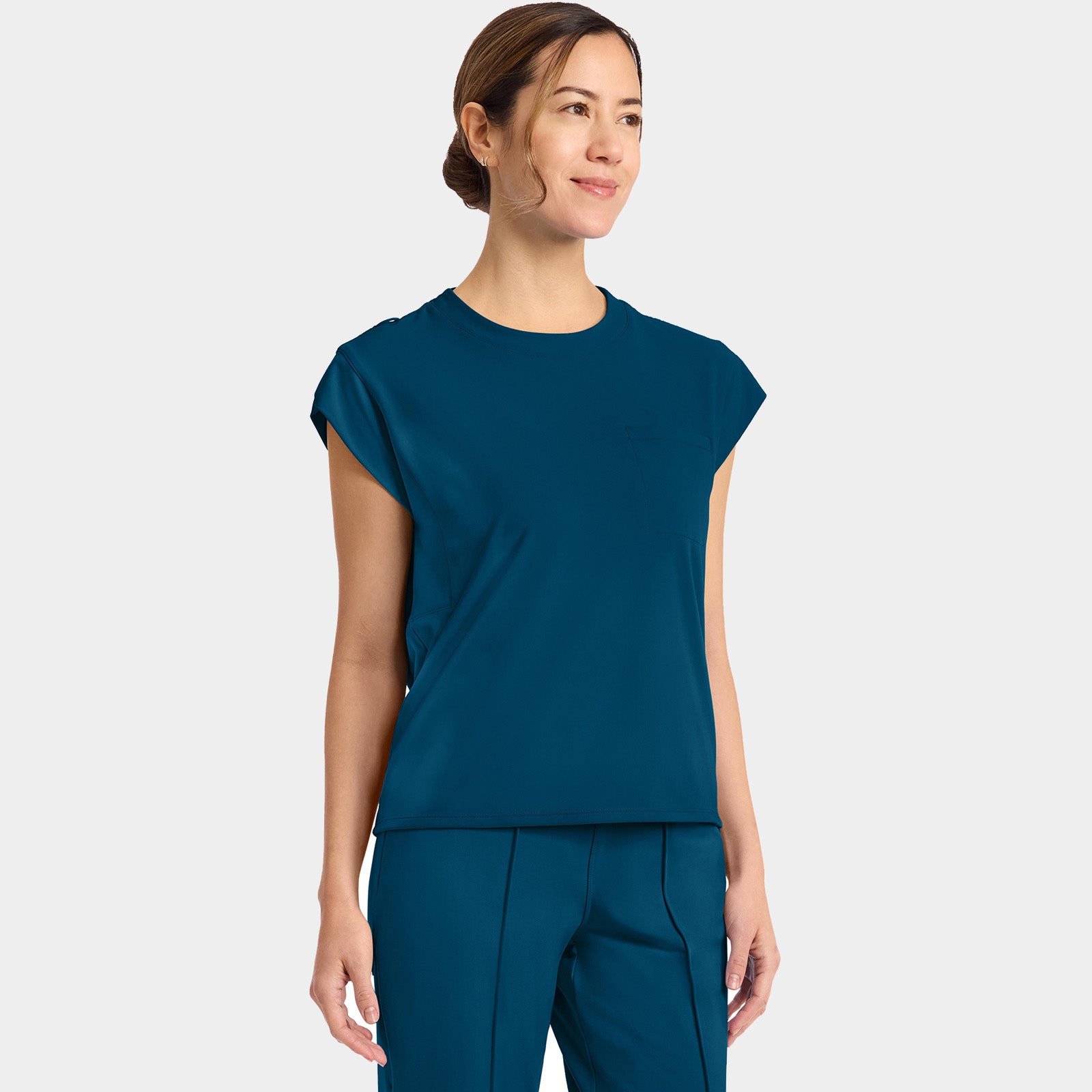 Women’s Tuck-In Crew Neck Scrub Top | CK936