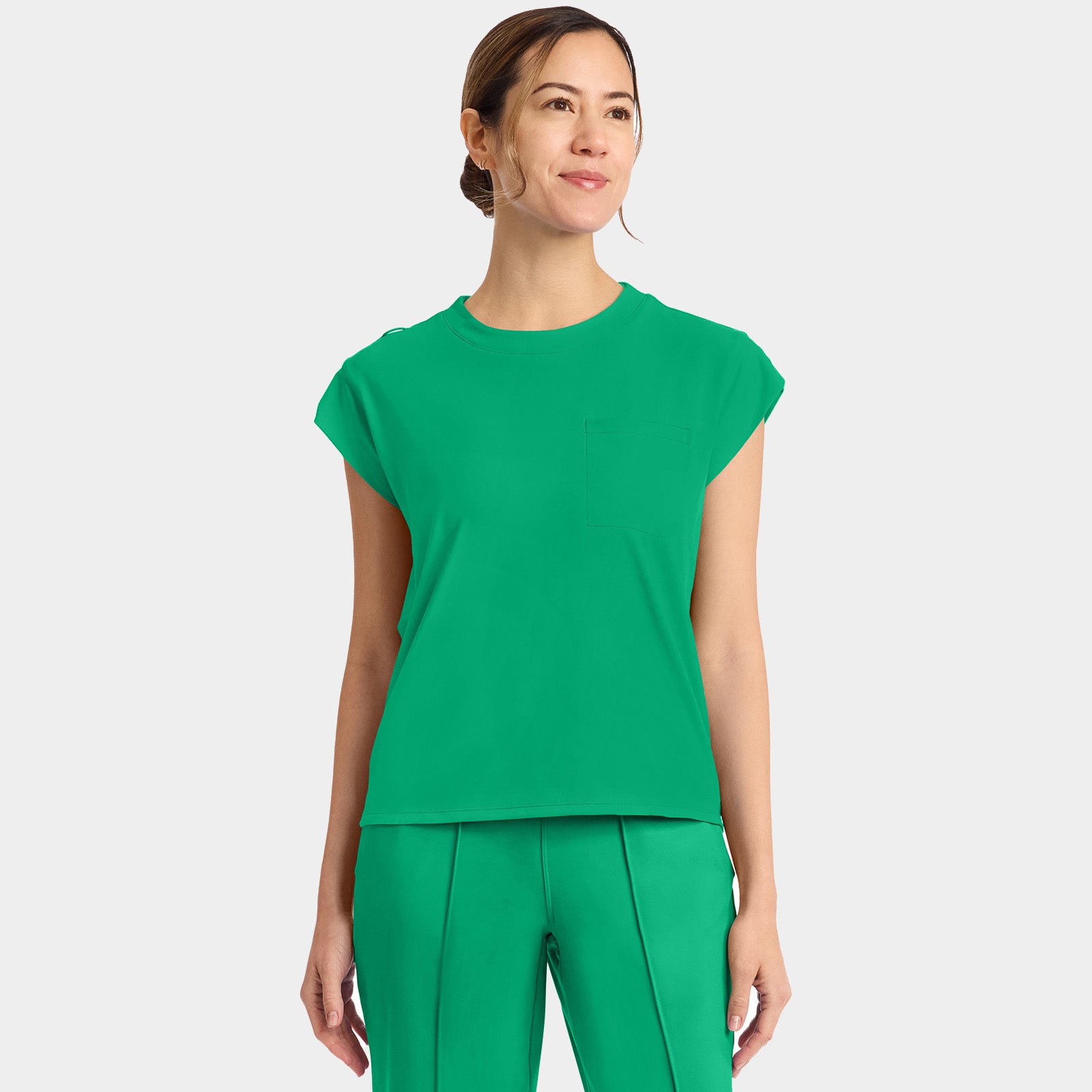 Women’s Tuck-In Crew Neck Scrub Top | CK936