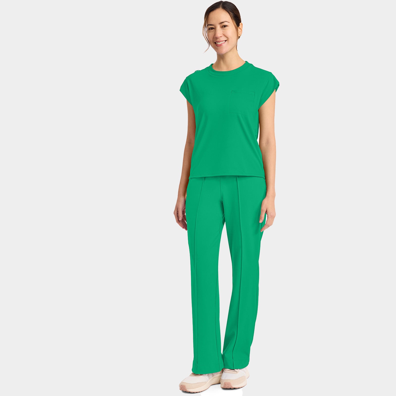 Women’s Tuck-In Crew Neck Scrub Top | CK936