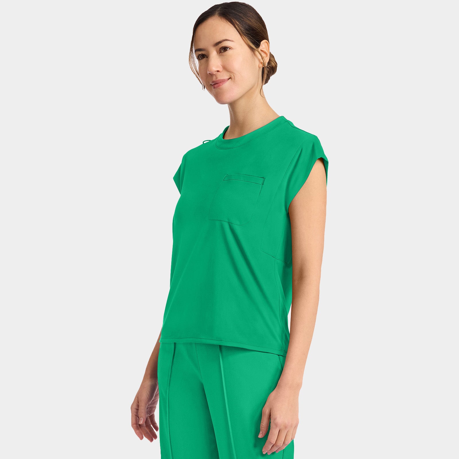 Women’s Tuck-In Crew Neck Scrub Top | CK936